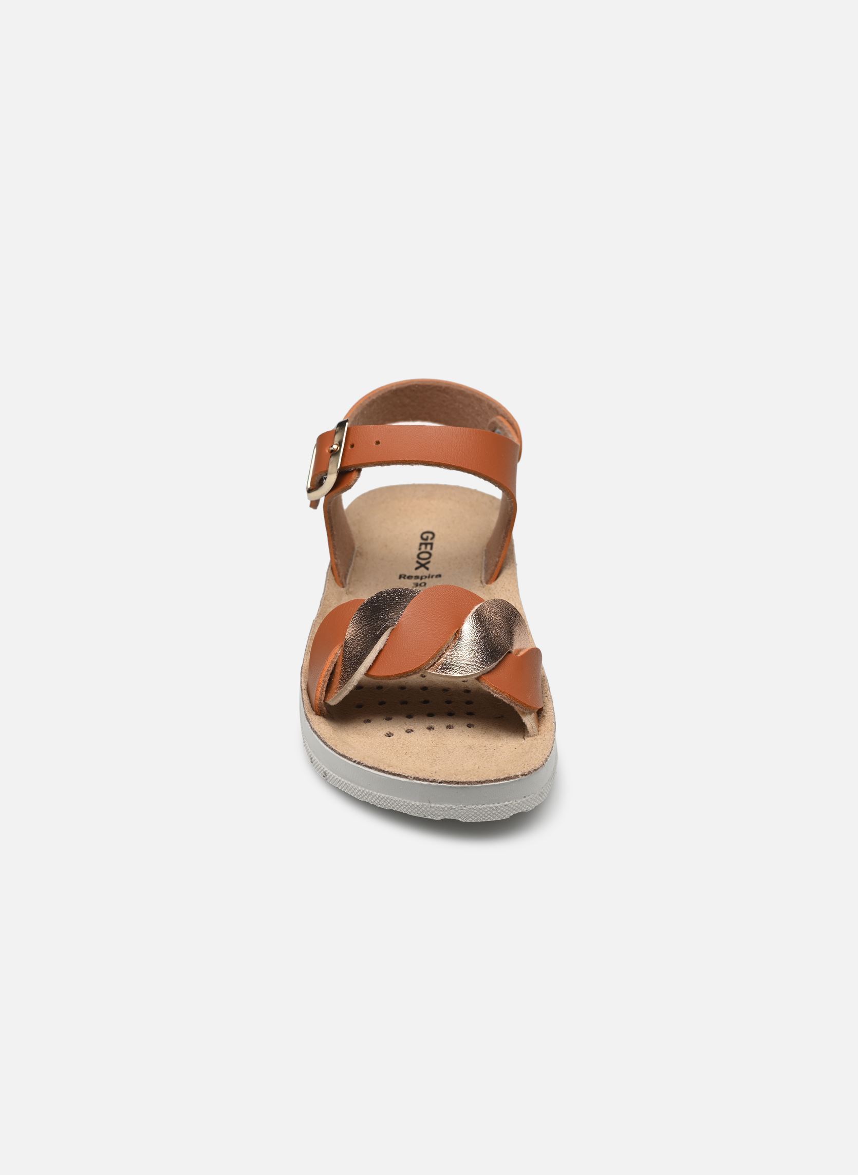 Sandales J SANDAL COSTAREI GI A fille marron Geox Sandales J SANDAL COSTAREI GI A fille marron BISCUIT/ROSE GOLD