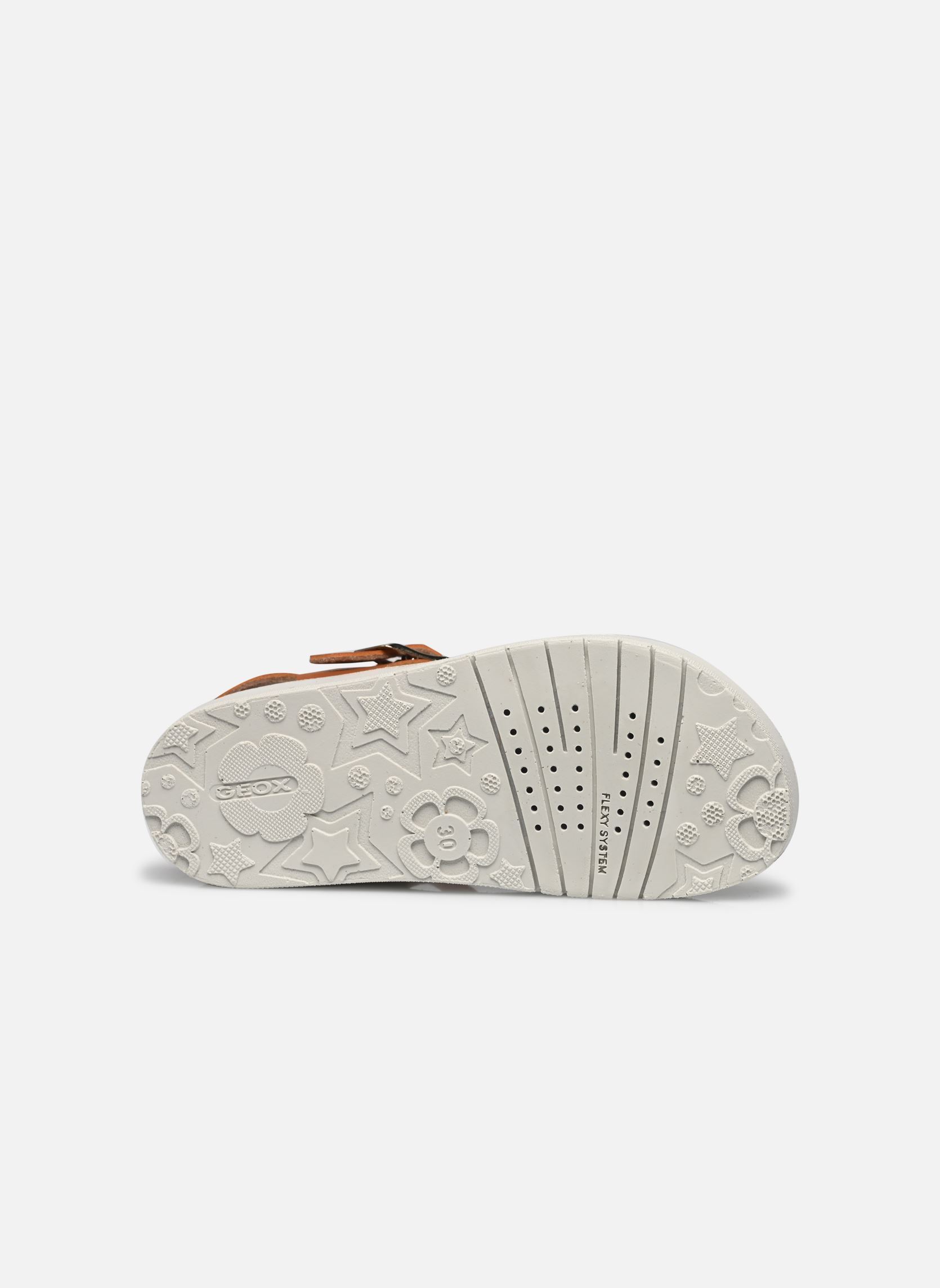 Sandales J SANDAL COSTAREI GI A fille marron Geox Sandales J SANDAL COSTAREI GI A fille marron BISCUIT/ROSE GOLD