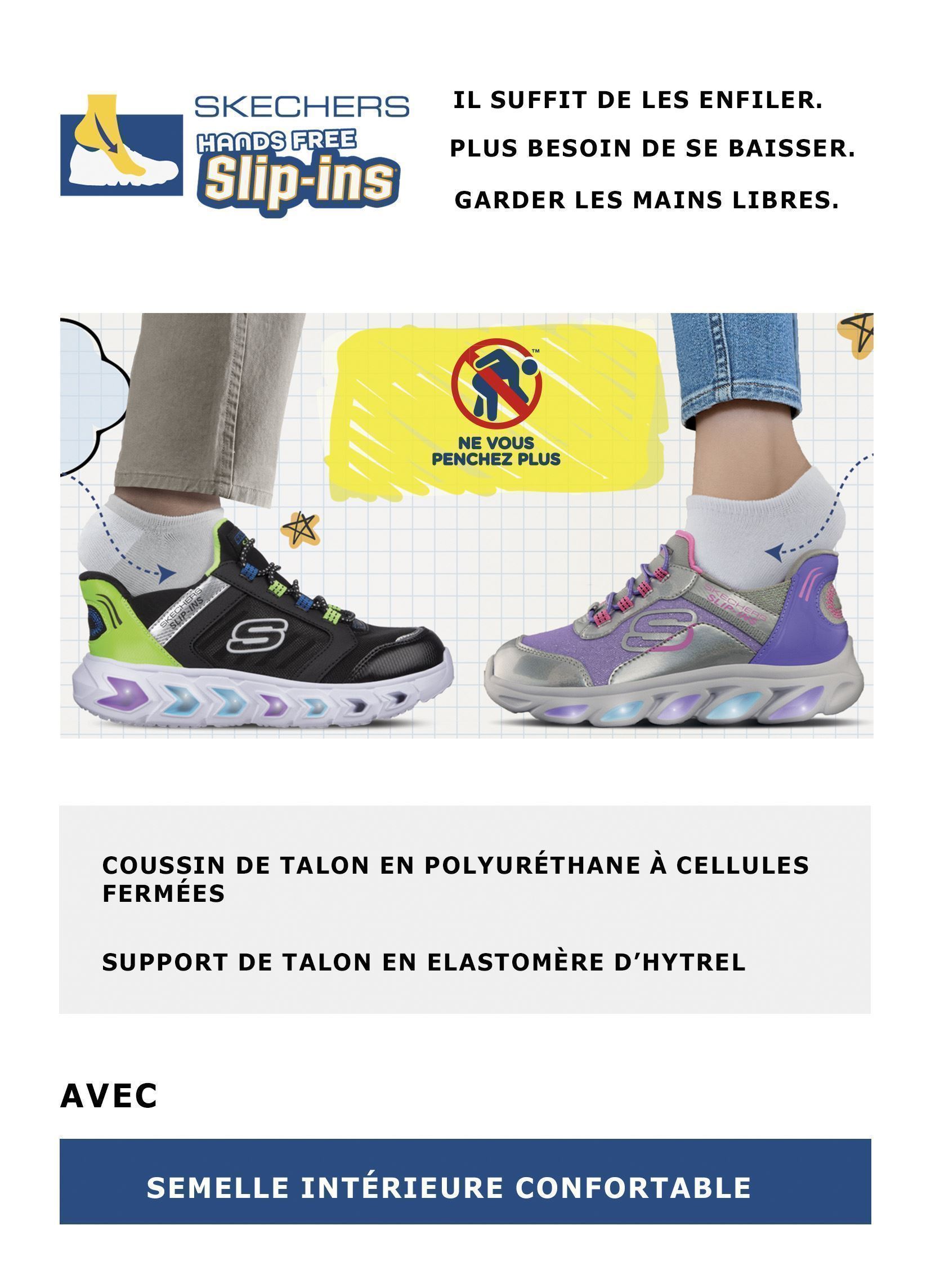 Baskets SLIP-INS Microspec Max - Color Trifecta fille noir Skechers Baskets SLIP-INS Microspec Max - Color Trifecta fille noir BKMT