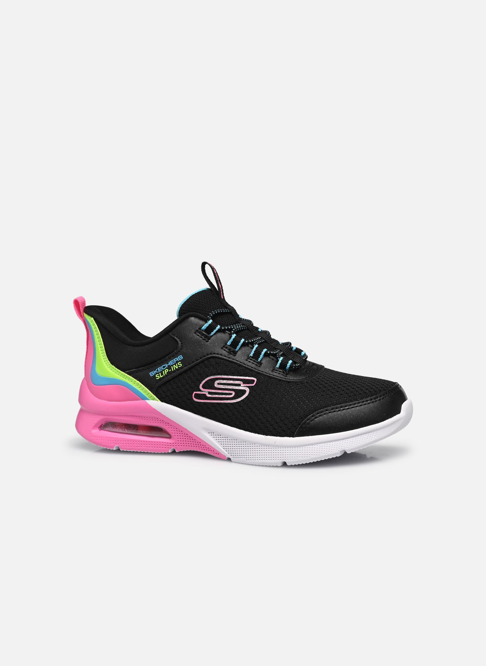 Baskets SLIP-INS Microspec Max - Color Trifecta fille noir Skechers Baskets SLIP-INS Microspec Max - Color Trifecta fille noir BKMT