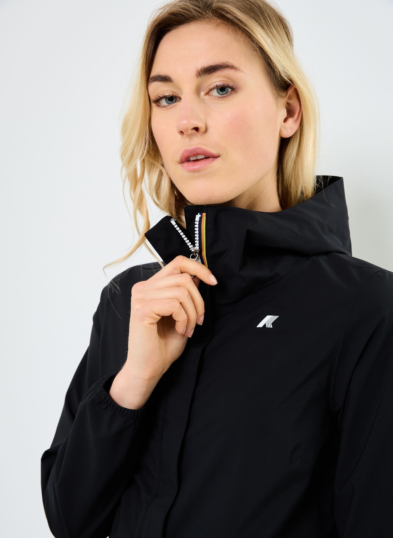 Vestes imperméable MARGUERITE STRETCH DOT femme noir K-Way Vestes imperméable MARGUERITE STRETCH DOT femme noir BLACK PURE