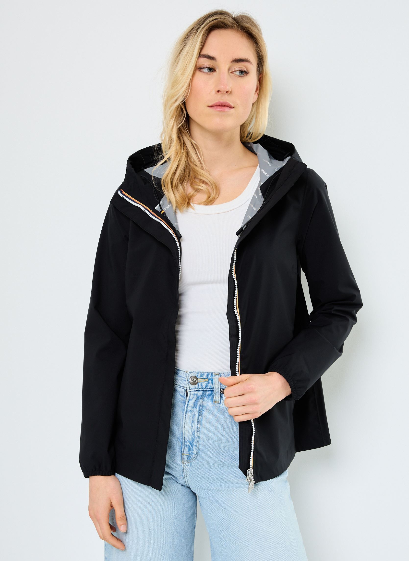Vestes imperméable MARGUERITE STRETCH DOT femme noir K-Way Vestes imperméable MARGUERITE STRETCH DOT femme noir BLACK PURE