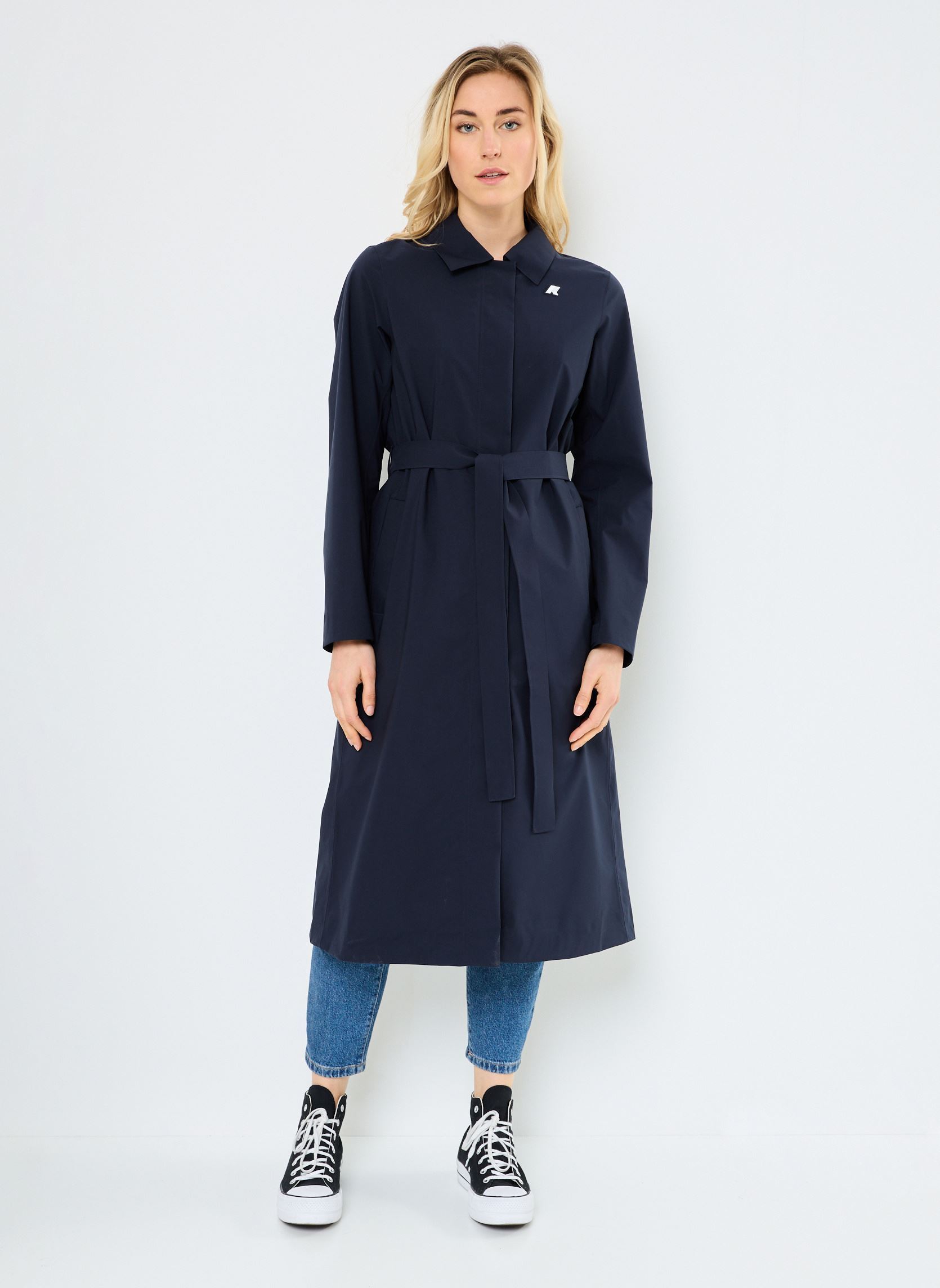 Trenchcoats BARBRA STRETCH 2L damen blau K-Way Trenchcoats BARBRA STRETCH 2L damen blau DEPHT BLUE