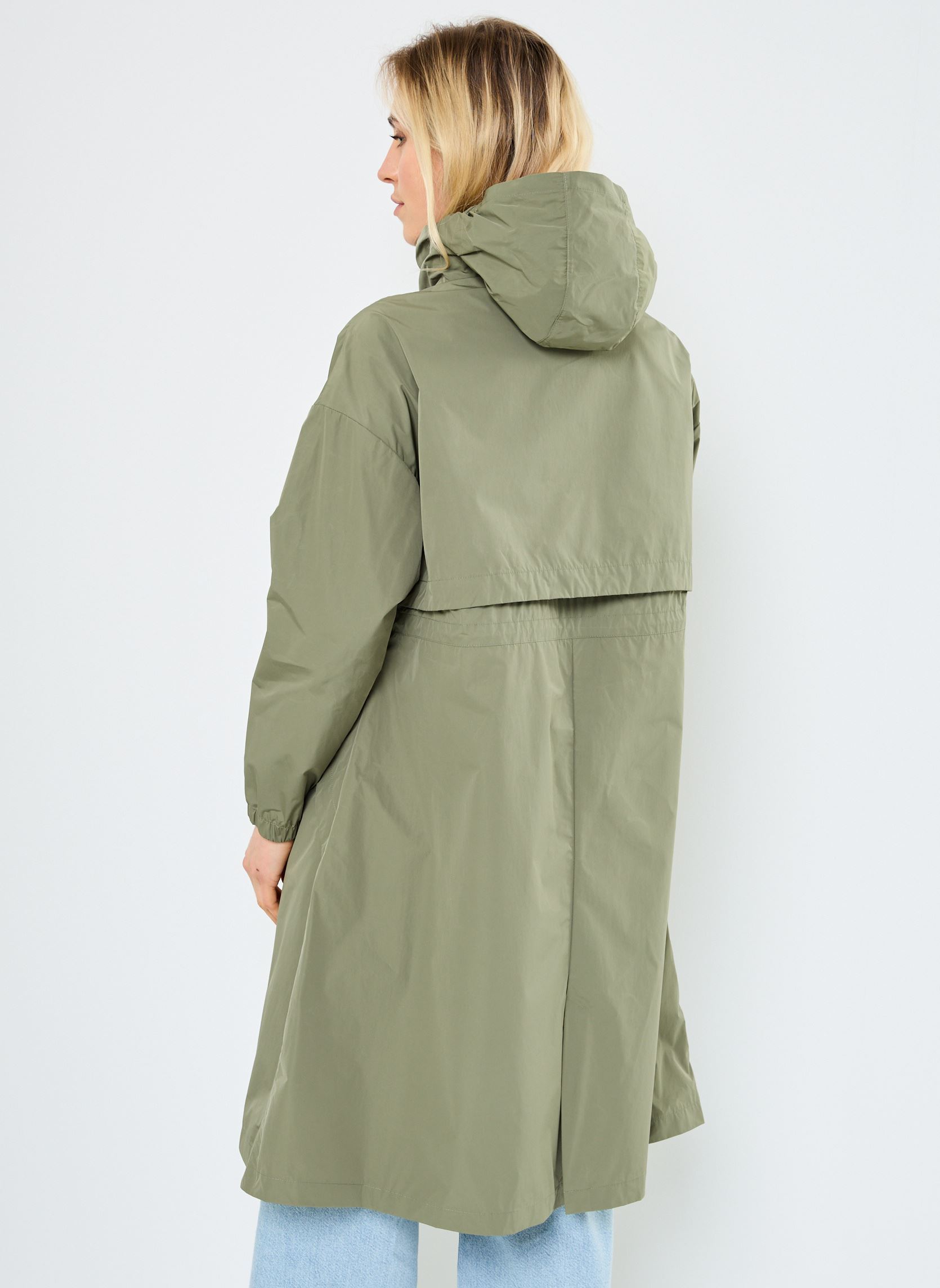 Trenchcoats AUBE MEMORY TOUCH dames groen K-Way Trenchcoats AUBE MEMORY TOUCH dames groen GREEN LICHEN