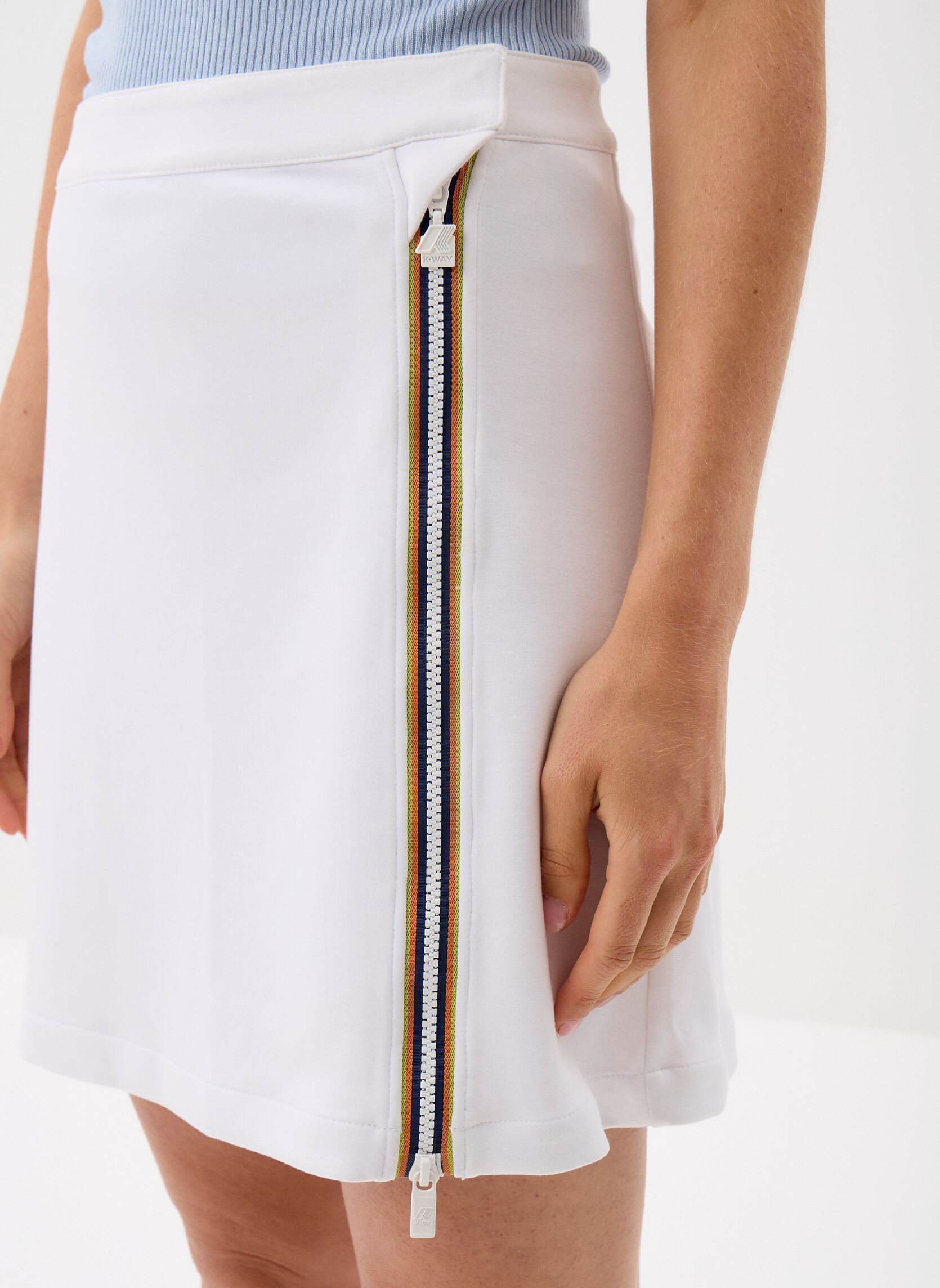 Gonne corte ANDELLE LIGHT SPACER donna bianco K-Way Gonne corte ANDELLE LIGHT SPACER donna bianco WHITE