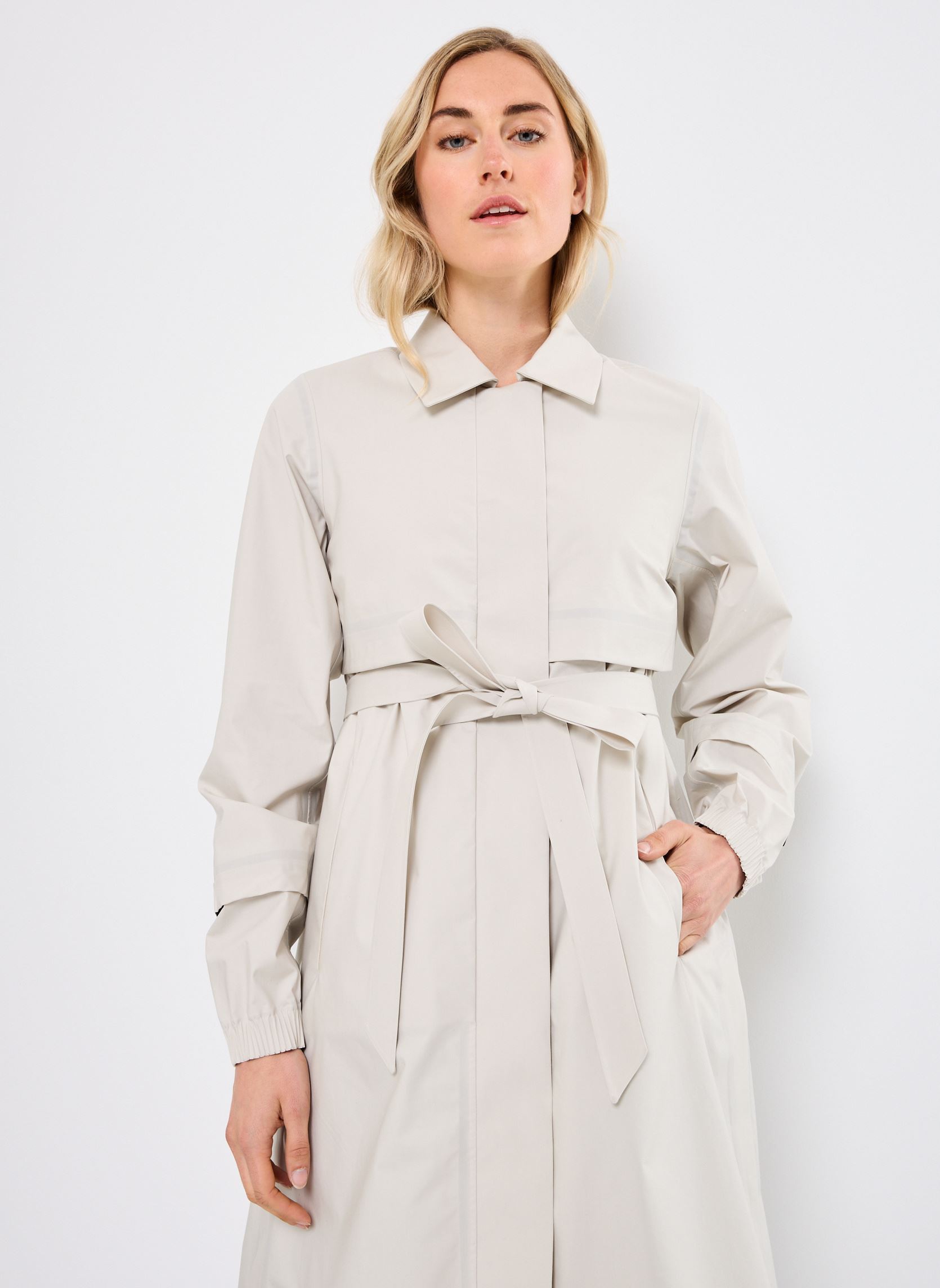 Trenchcoats JESY 3L POPLIN damen beige K-Way Trenchcoats JESY 3L POPLIN damen beige BEIGE LT - WHITE