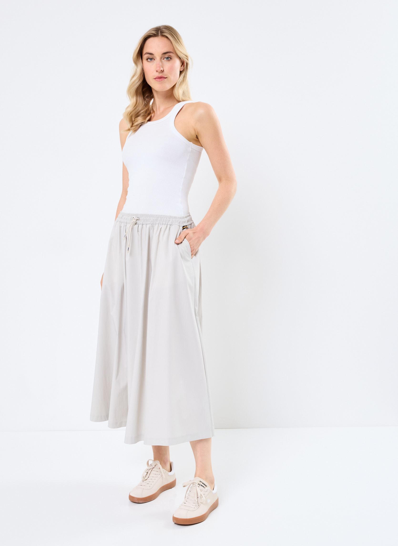 Jupes mi-longues MOSELLA LIGHT POPLIN TECH femme beige K-Way Jupes mi-longues MOSELLA LIGHT POPLIN TECH femme beige BEIGE LT