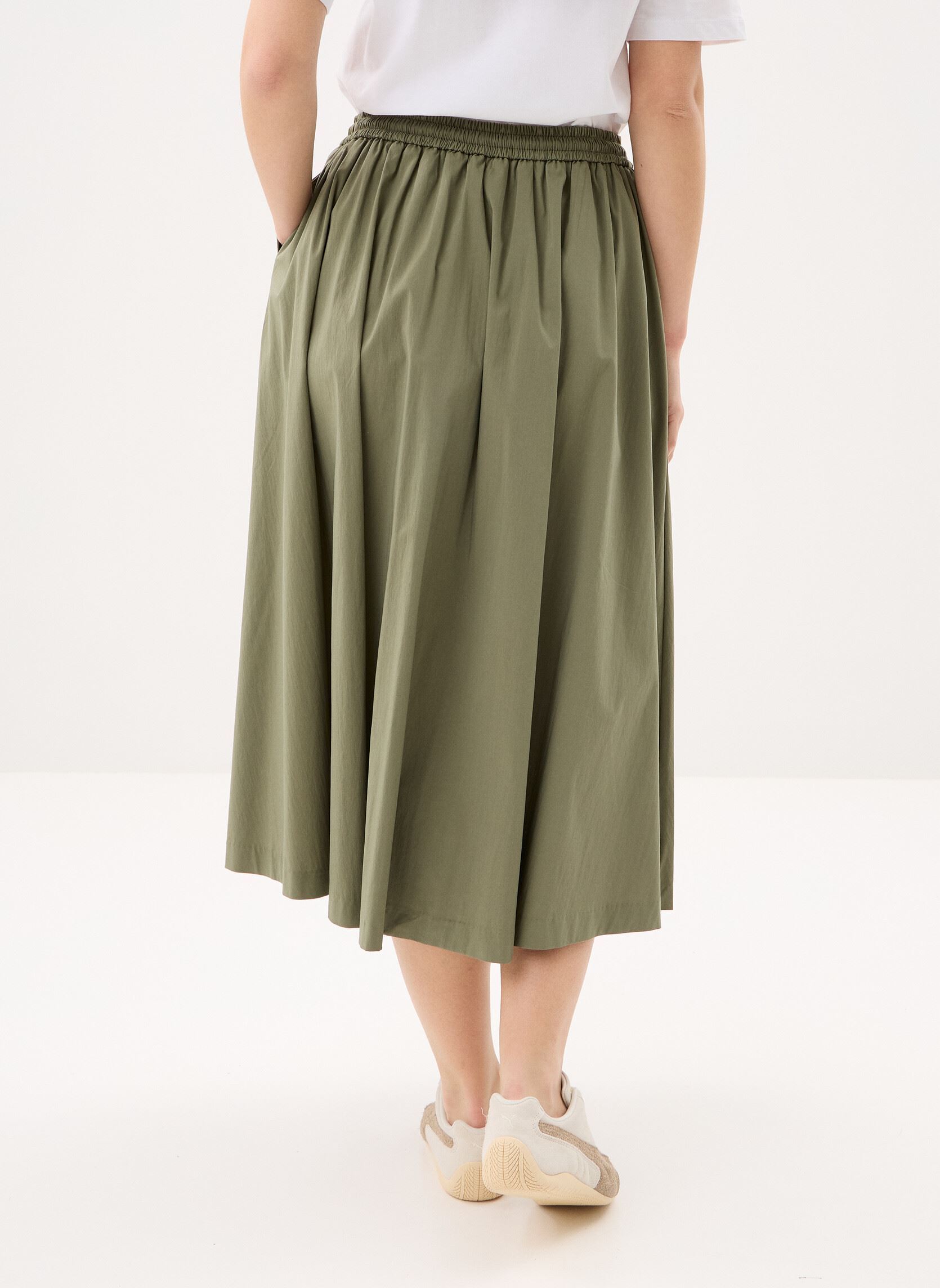 Midi-Röcke MOSELLA LIGHT POPLIN TECH damen grün K-Way Midi-Röcke MOSELLA LIGHT POPLIN TECH damen grün GREEN LICHEN