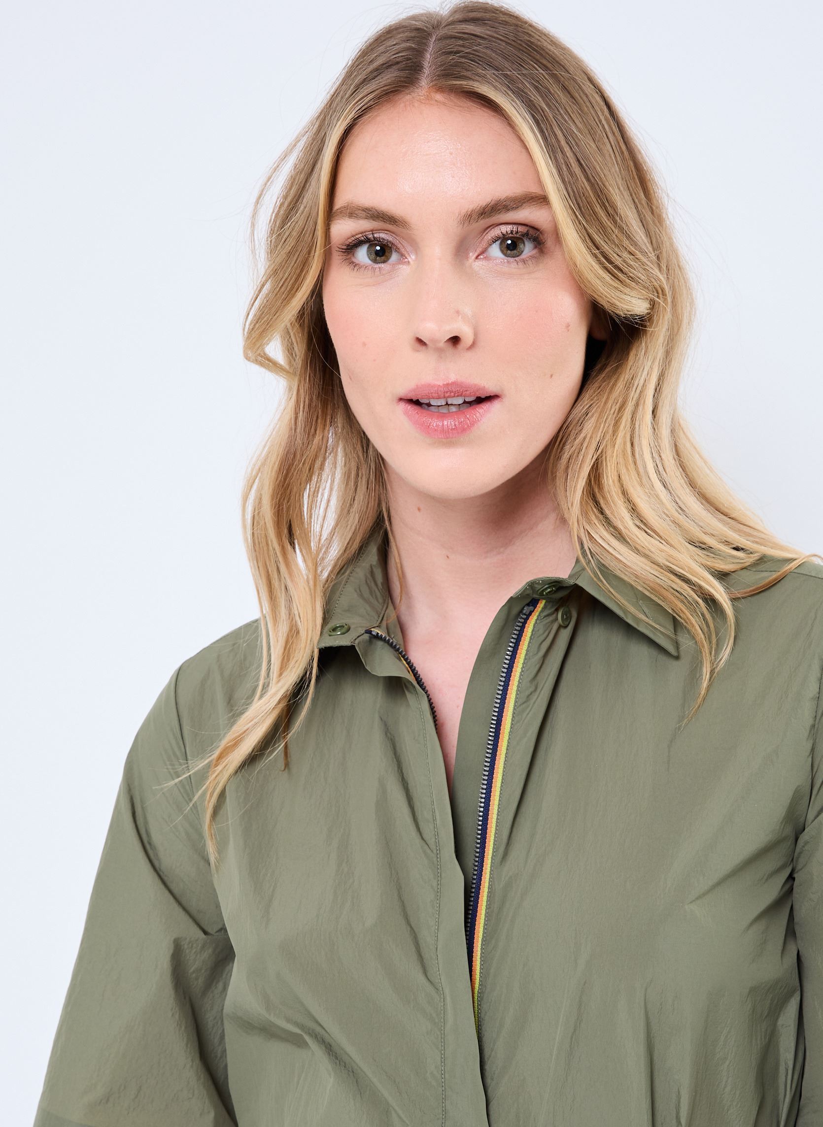 Robes Chemise LIZY femme vert K-Way Robes Chemise LIZY femme vert GREEN LICHEN