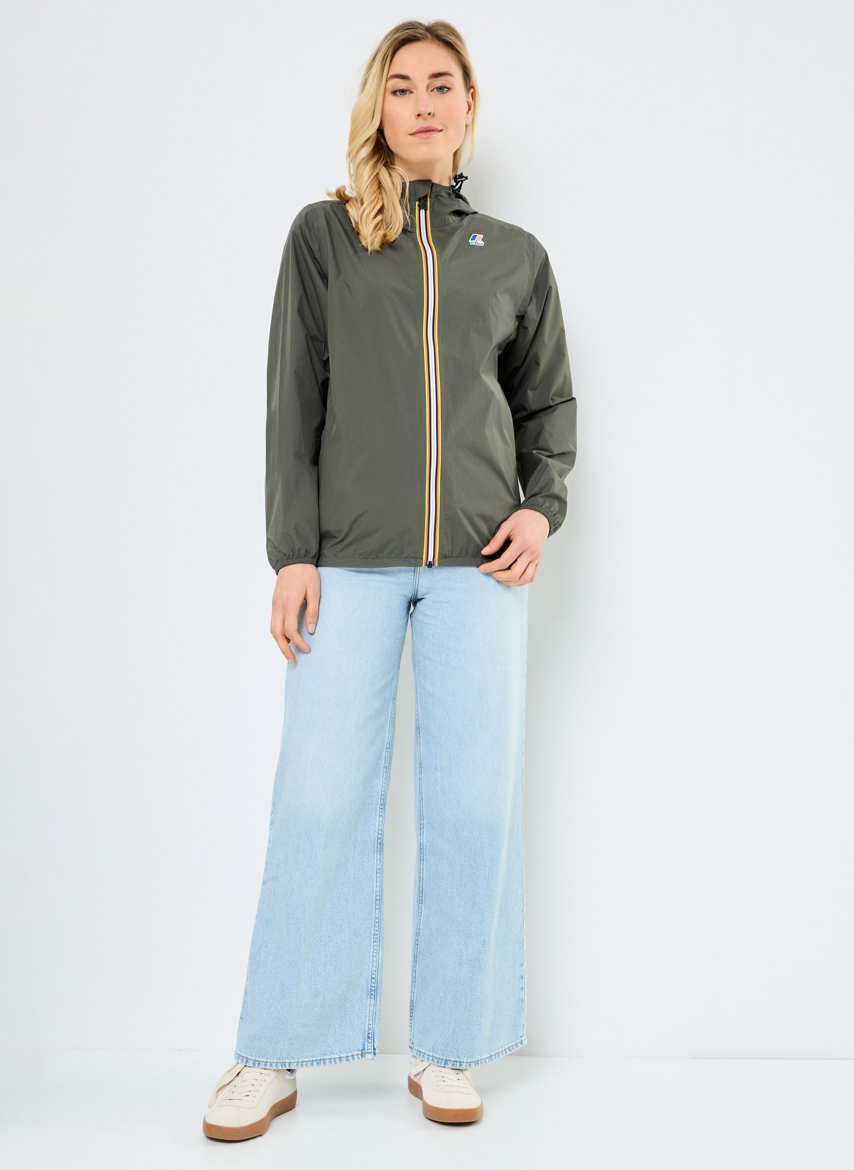 Vestes imperméable LE VRAI 4.0 CLAUDE - Unisexe vert K-Way Vestes imperméable LE VRAI 4.0 CLAUDE - Unisexe vert GREEN BLACKISH