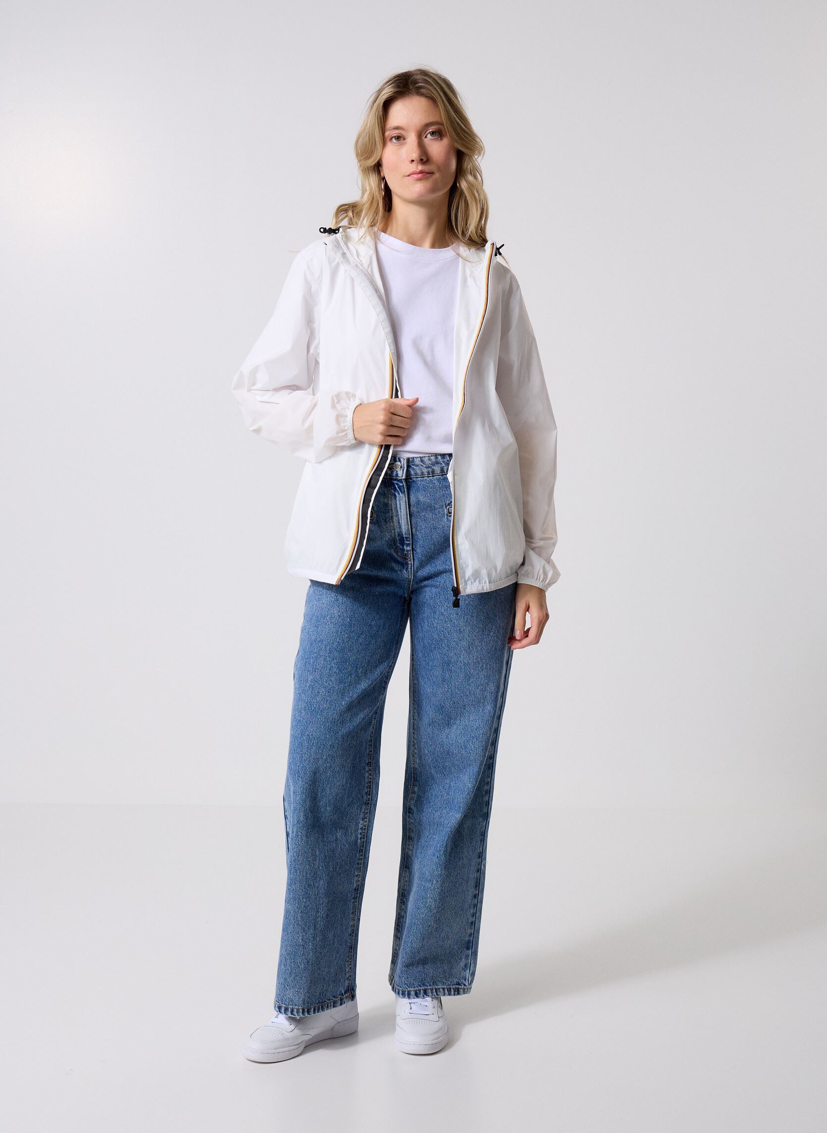 Vestes imperméable LE VRAI 4.0 CLAUDE - Unisexe blanc K-Way Vestes imperméable LE VRAI 4.0 CLAUDE - Unisexe blanc WHITE