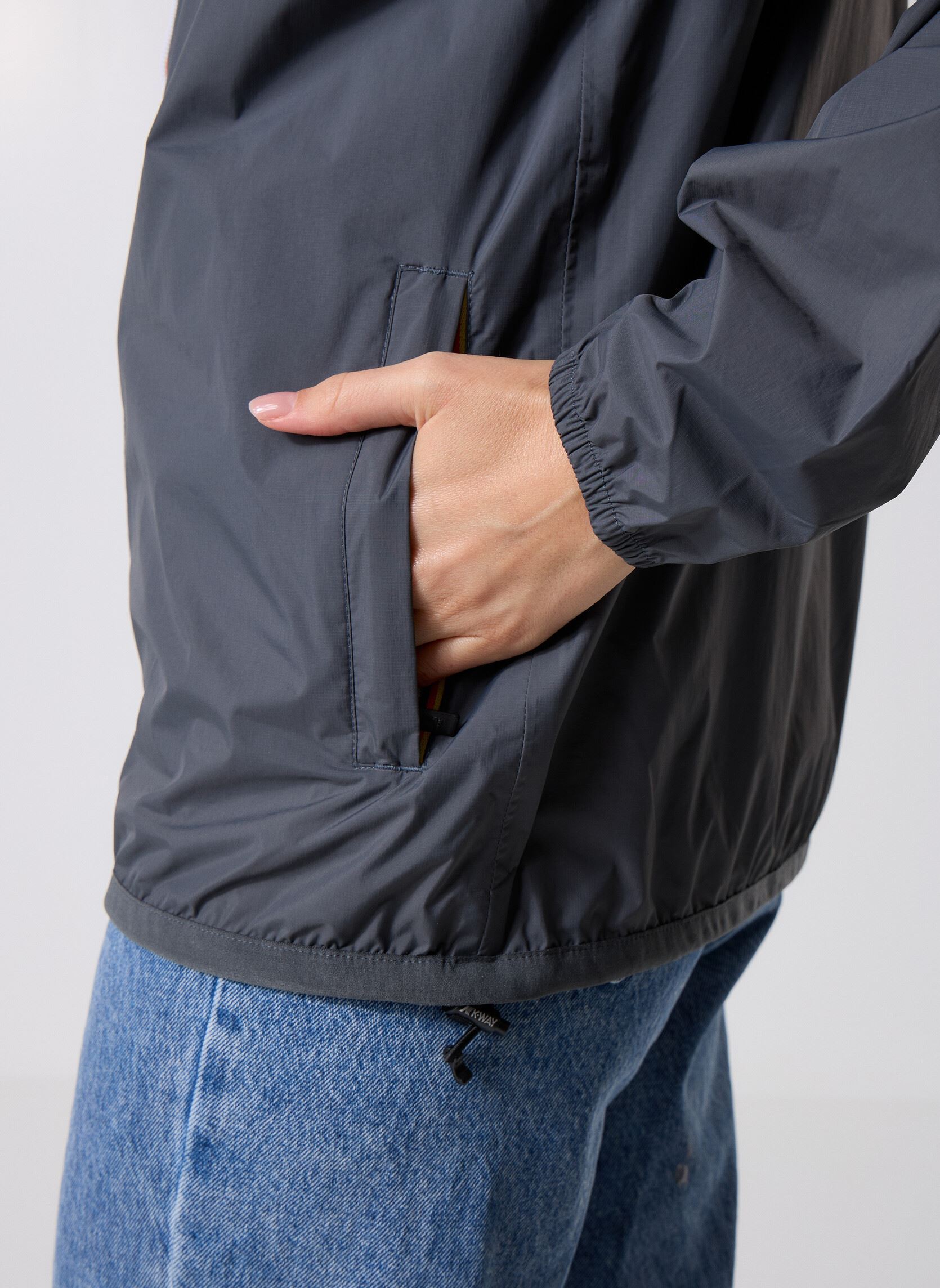 Vestes imperméable LE VRAI 4.0 CLAUDE - Unisexe gris K-Way Vestes imperméable LE VRAI 4.0 CLAUDE - Unisexe gris GREY SHADOW DK