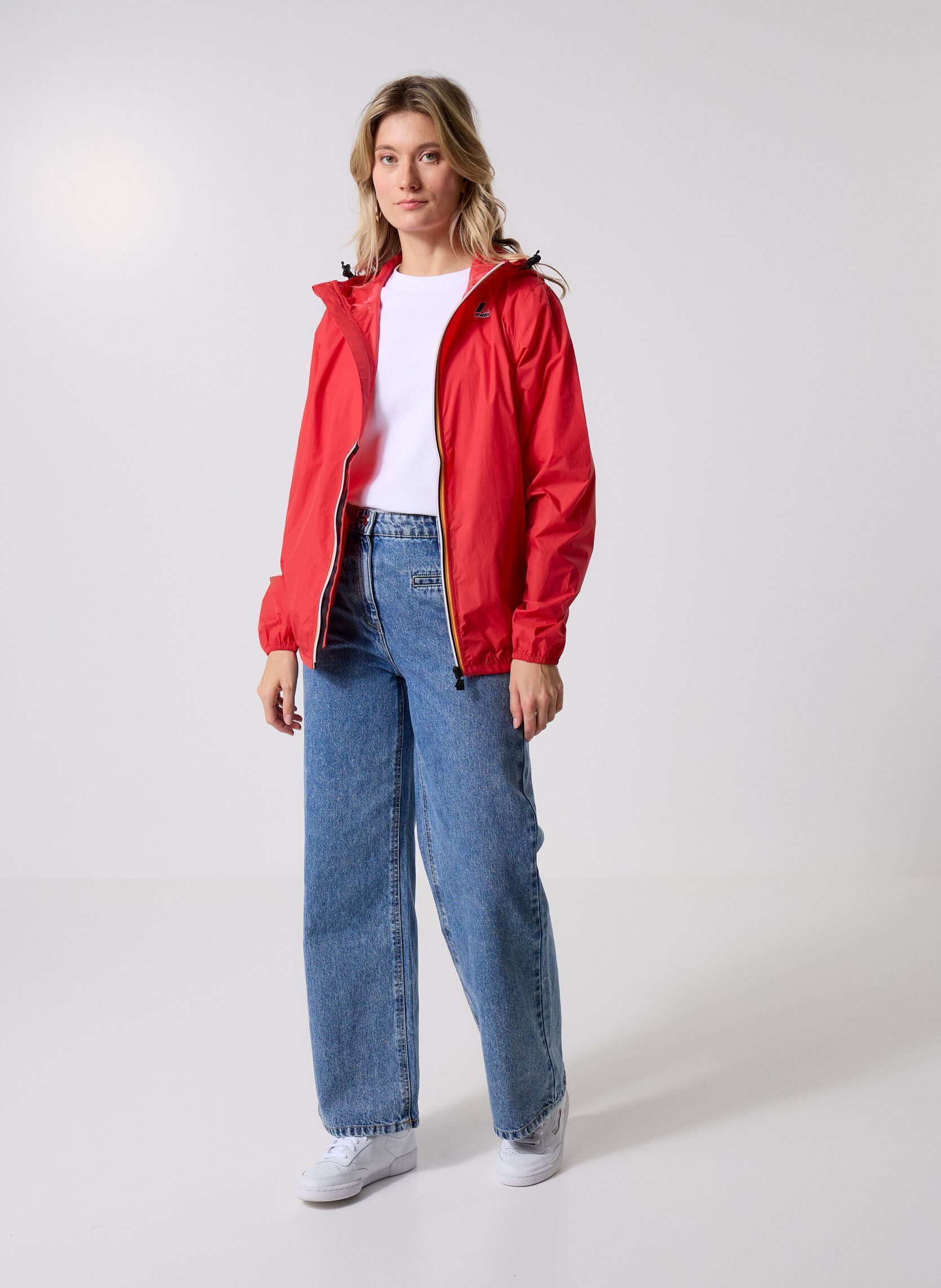Vestes imperméable LE VRAI 4.0 CLAUDE - Unisexe rouge K-Way Vestes imperméable LE VRAI 4.0 CLAUDE - Unisexe rouge RED