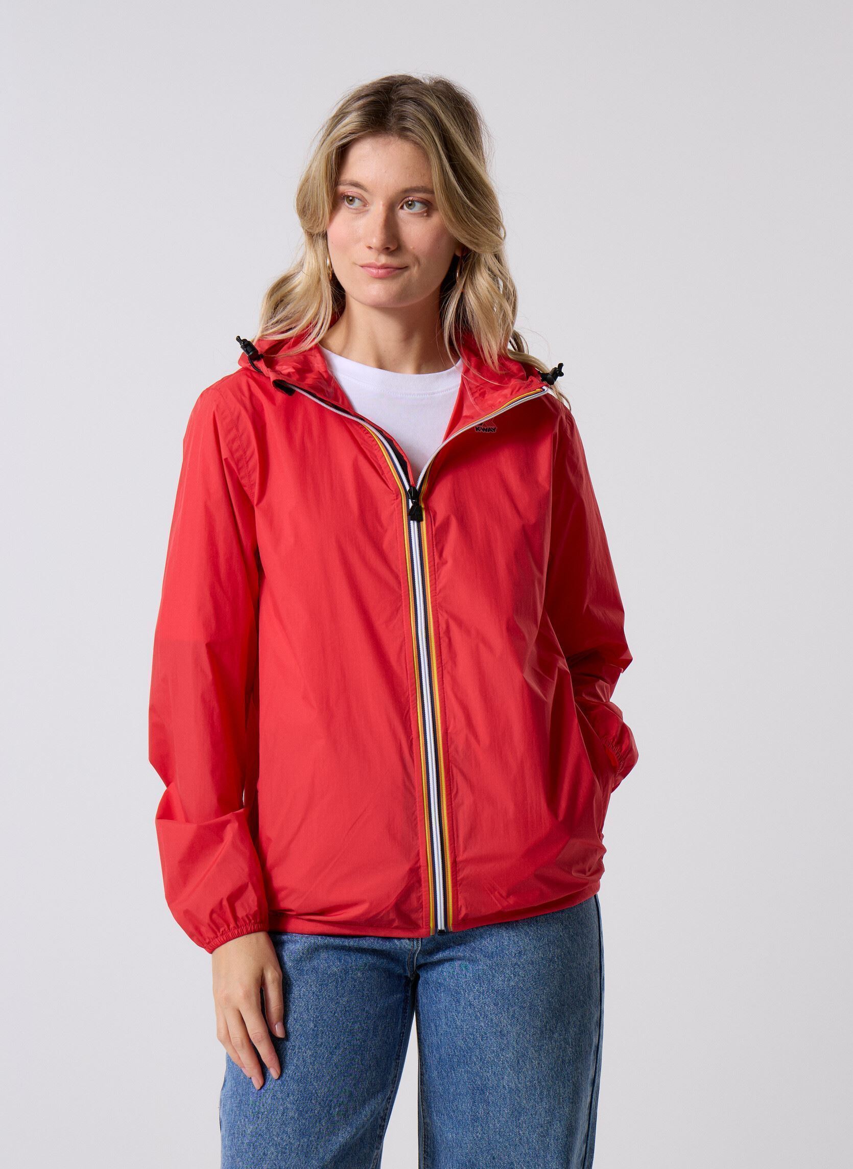Vestes imperméable LE VRAI 4.0 CLAUDE - Unisexe rouge K-Way Vestes imperméable LE VRAI 4.0 CLAUDE - Unisexe rouge RED