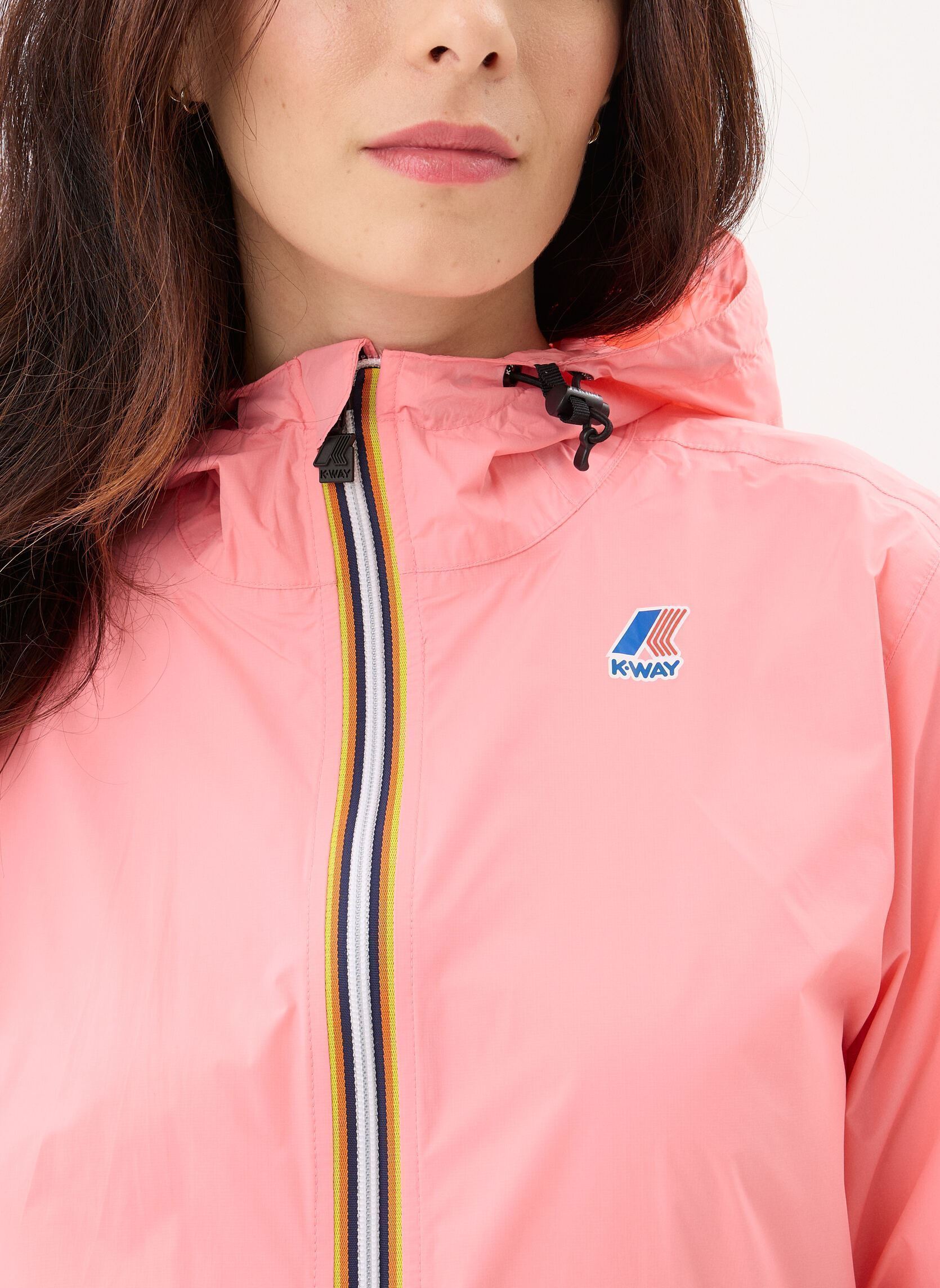Vestes imperméable LE VRAI 4.0 CLAUDE - Unisexe femme rose K-Way Vestes imperméable LE VRAI 4.0 CLAUDE - Unisexe femme rose PINK GERANIUM