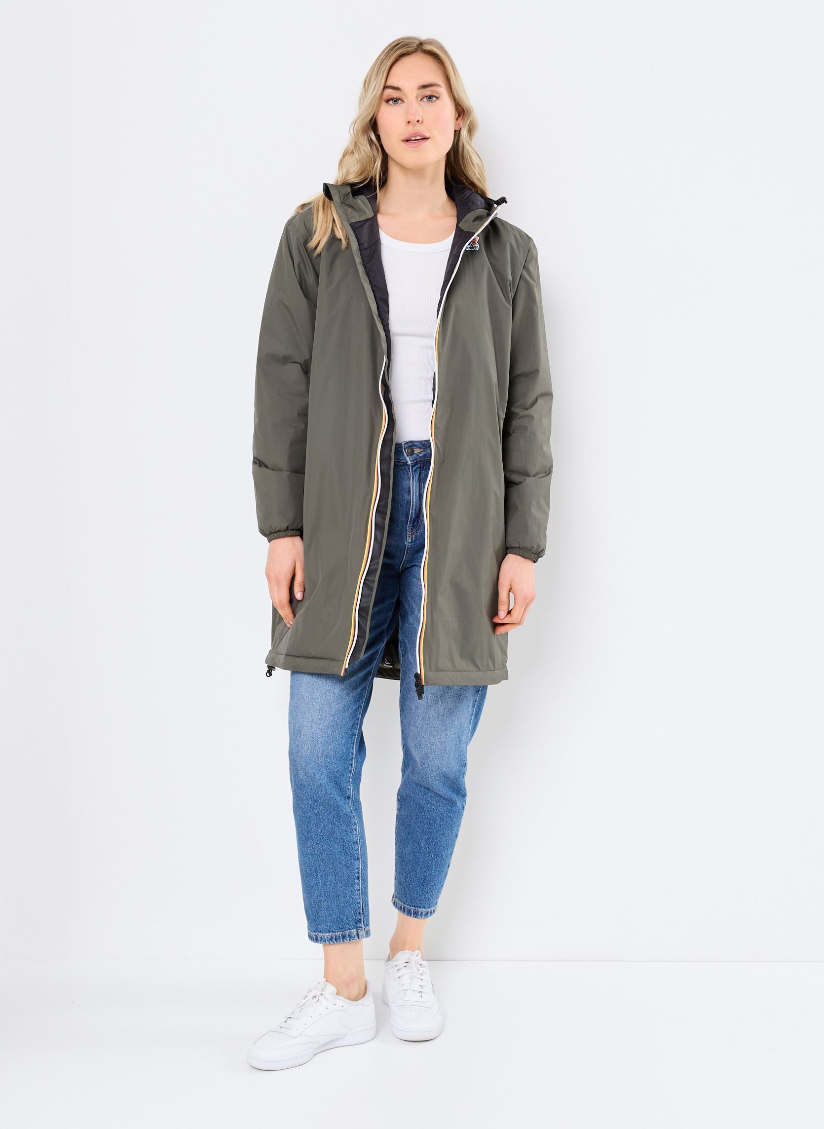 Vestes imperméable LE VRAI 4.0 EIFFEL EAST WARM - Unisexe vert K-Way Vestes imperméable LE VRAI 4.0 EIFFEL EAST WARM - Unisexe vert GREEN BLACKISH