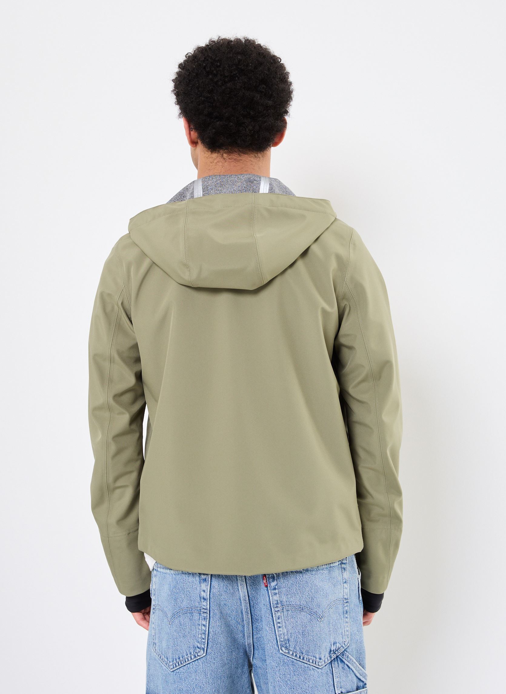 Wasserdichte Jacken JACKO BONDED JERSEY herren grün K-Way Wasserdichte Jacken JACKO BONDED JERSEY herren grün GREEN LICHEN