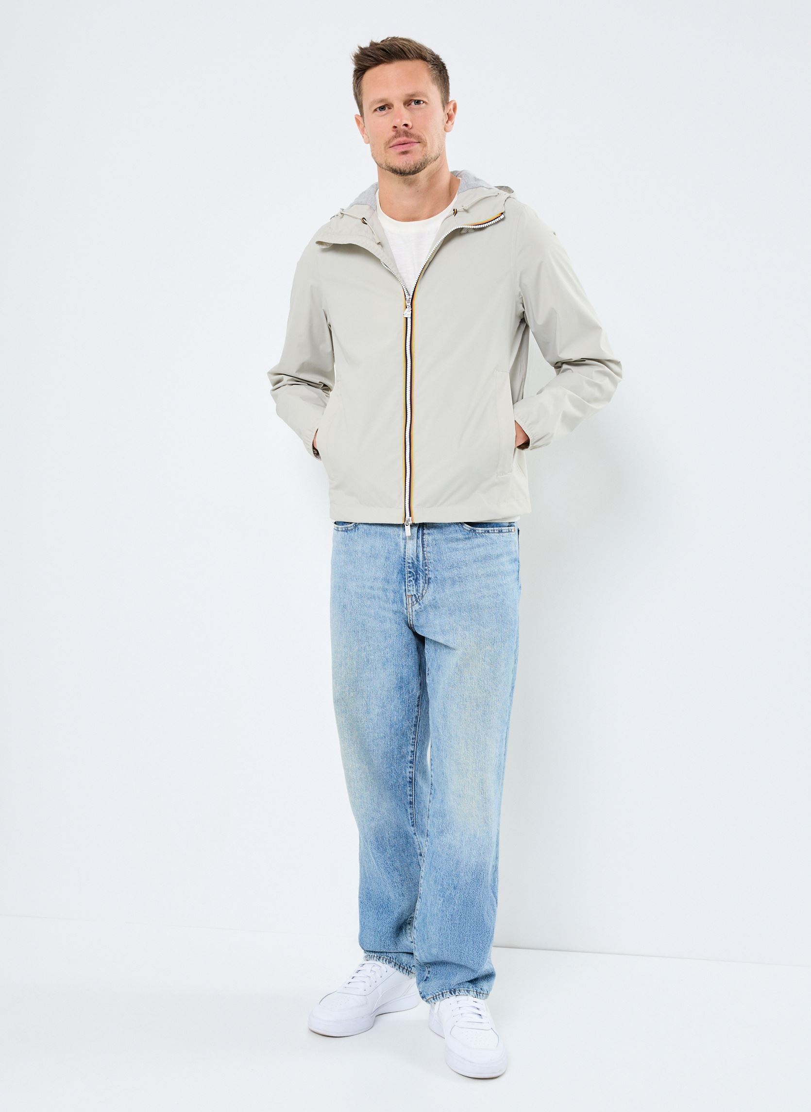 Vestes imperméables JACK STRETCH NYLON JERSEY homme beige K-Way Vestes imperméables JACK STRETCH NYLON JERSEY homme beige BEIGE LT