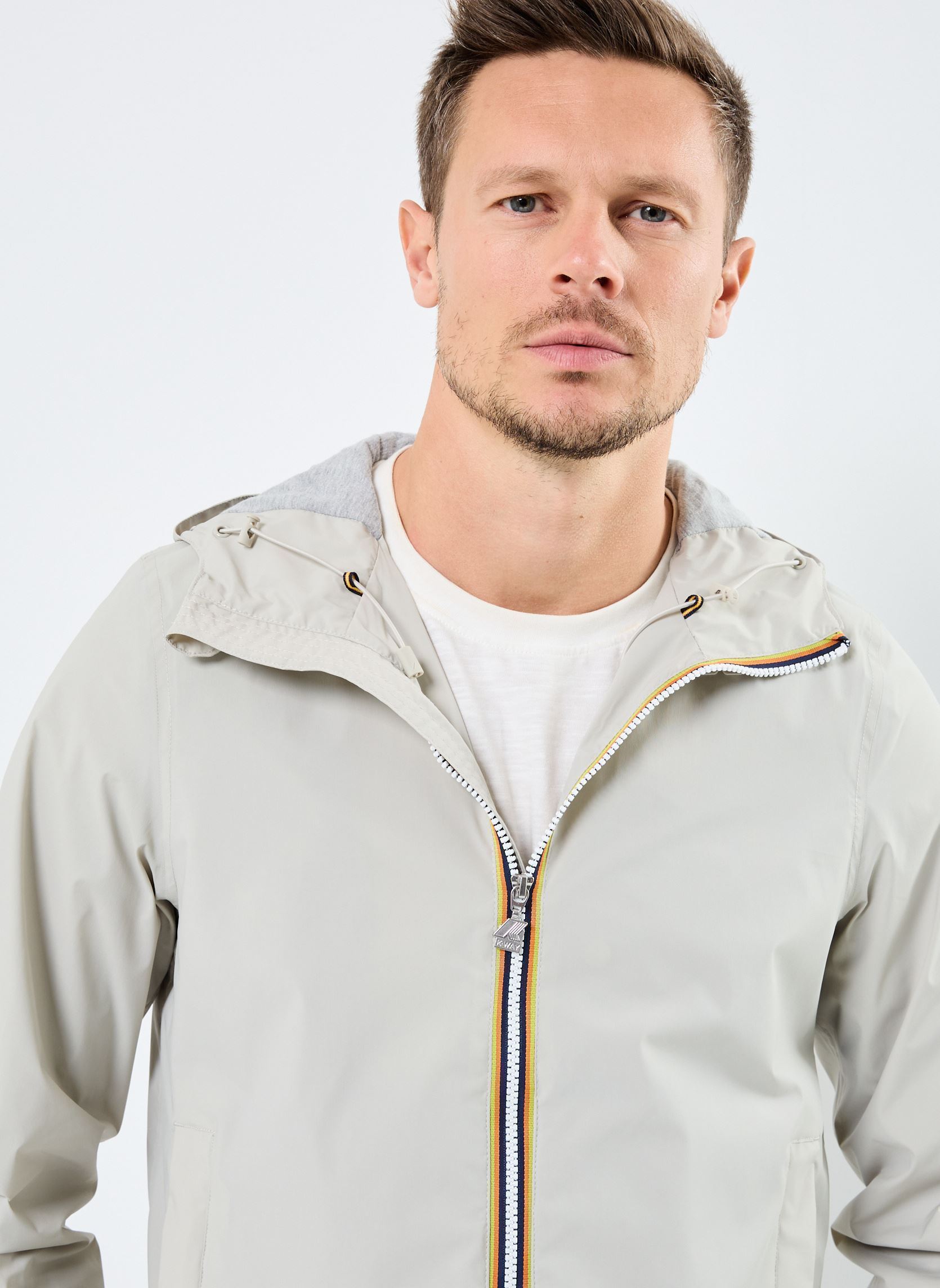 Vestes imperméables JACK STRETCH NYLON JERSEY homme beige K-Way Vestes imperméables JACK STRETCH NYLON JERSEY homme beige BEIGE LT