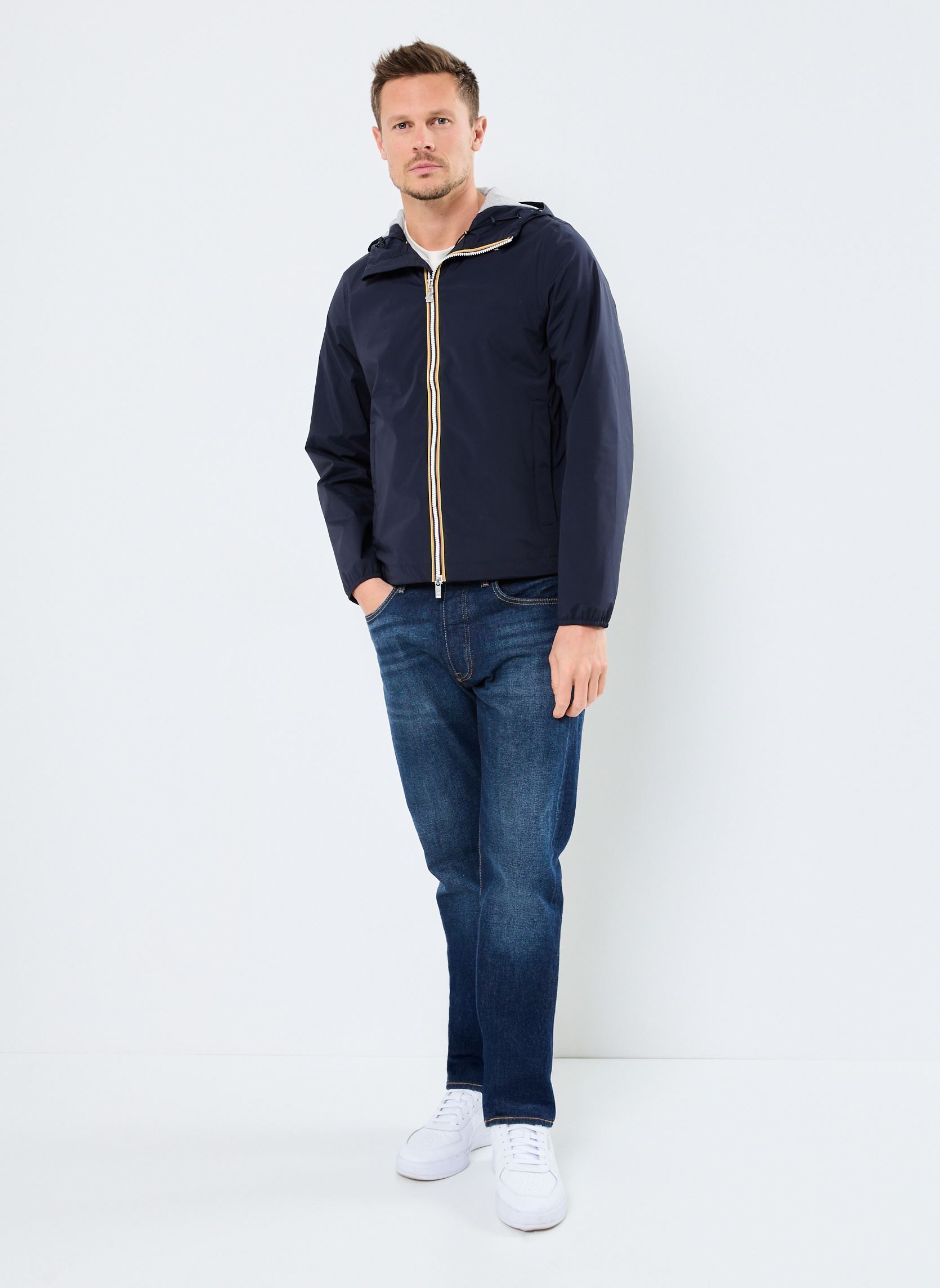 Vestes imperméables JACK STRETCH NYLON JERSEY homme bleu K-Way Vestes imperméables JACK STRETCH NYLON JERSEY homme bleu DEPHT BLUE