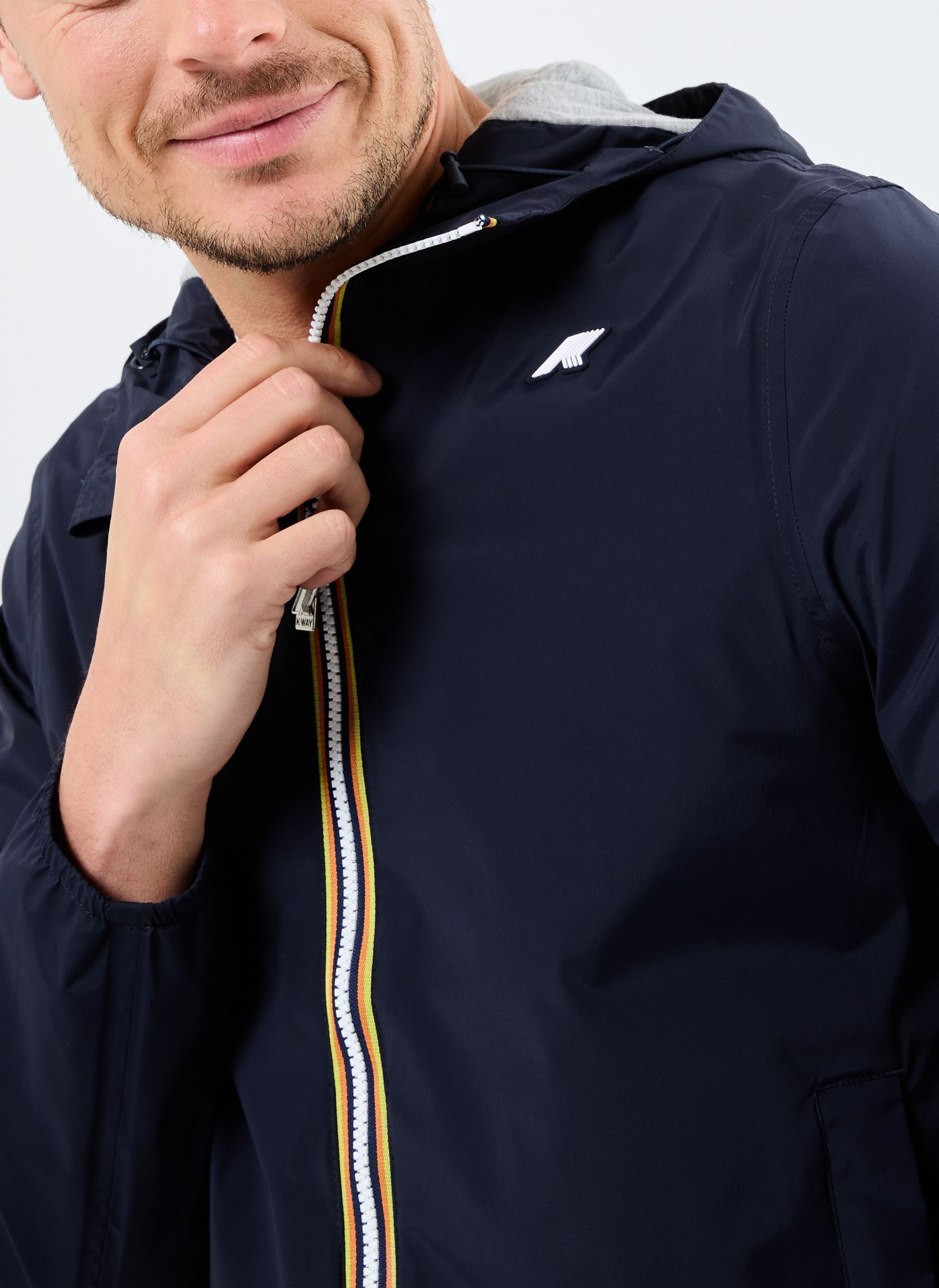 Vestes imperméables JACK STRETCH NYLON JERSEY homme bleu K-Way Vestes imperméables JACK STRETCH NYLON JERSEY homme bleu DEPHT BLUE