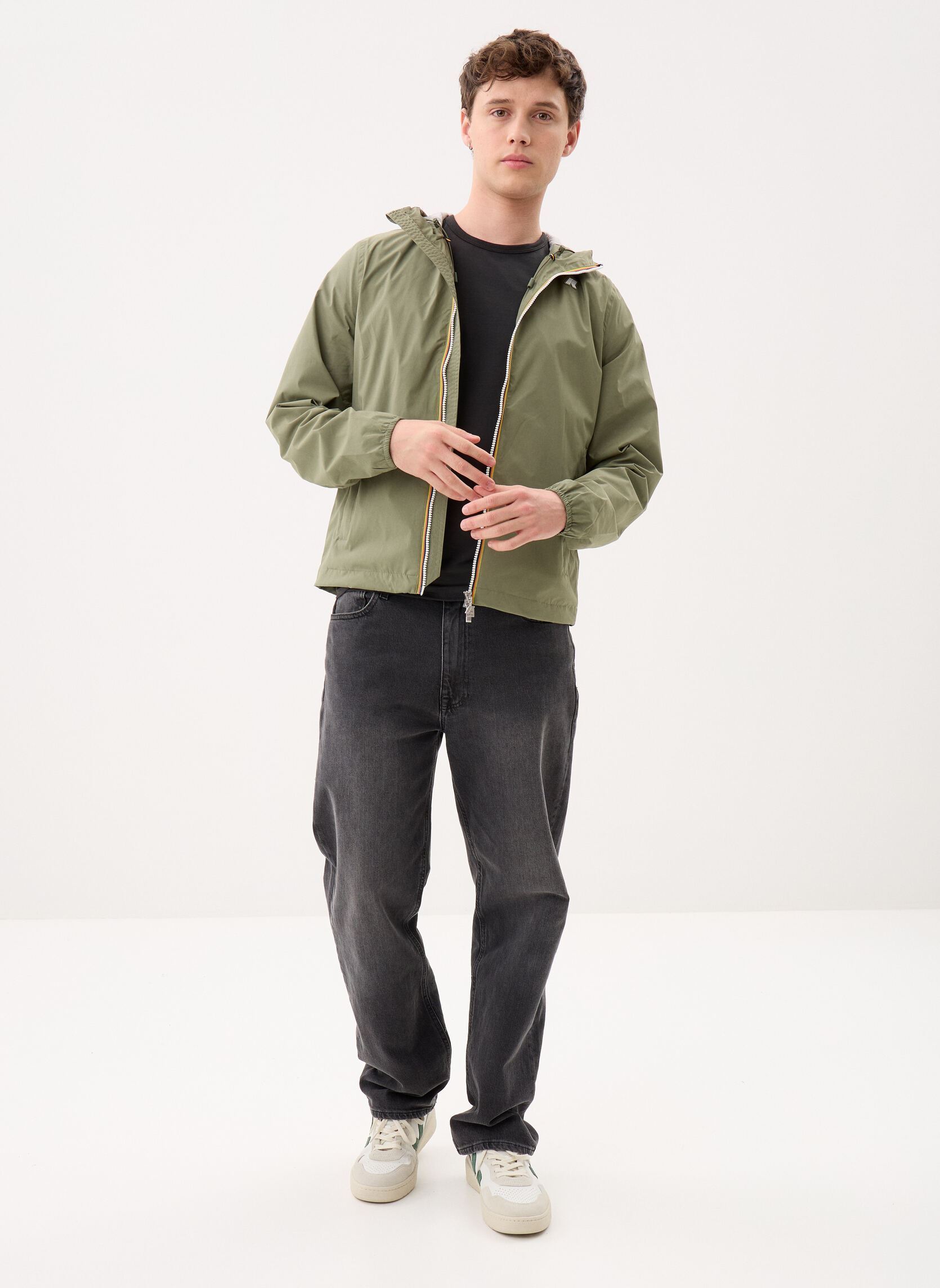 Vestes imperméables JACK STRETCH NYLON JERSEY homme vert K-Way Vestes imperméables JACK STRETCH NYLON JERSEY homme vert GREEN LICHEN