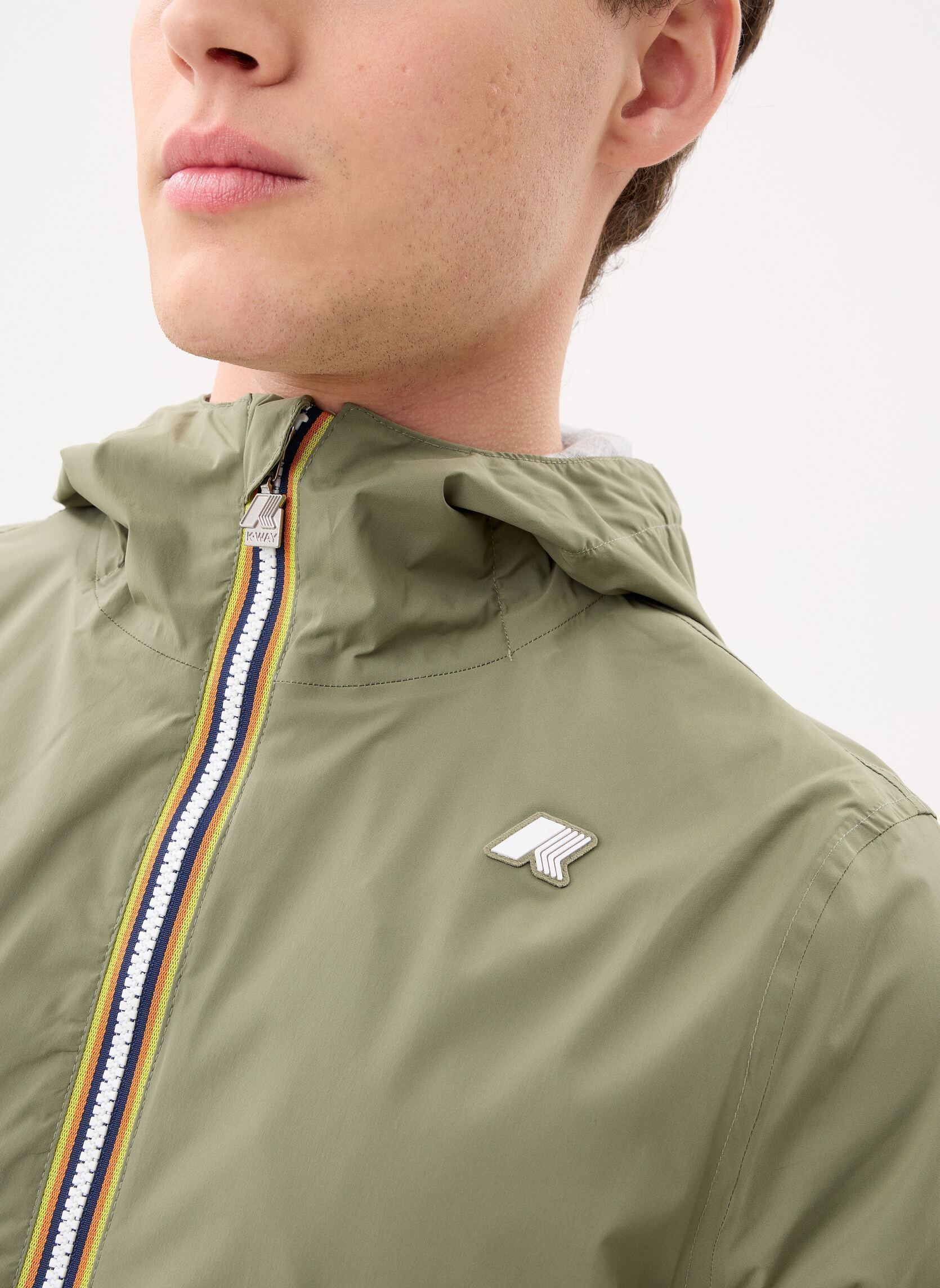 Vestes imperméables JACK STRETCH NYLON JERSEY homme vert K-Way Vestes imperméables JACK STRETCH NYLON JERSEY homme vert GREEN LICHEN