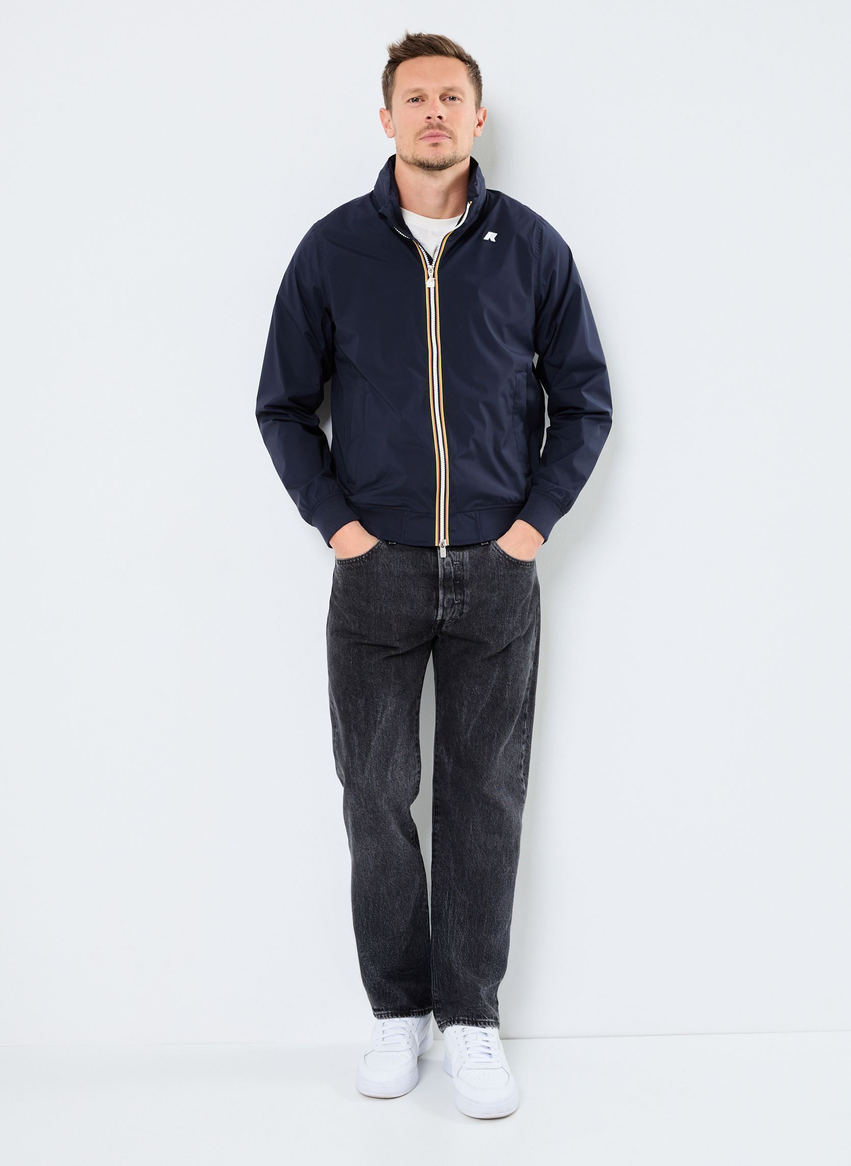 Vestes imperméables AMAURY STRETCH NYLON JERSEY1 homme bleu K-Way Vestes imperméables AMAURY STRETCH NYLON JERSEY1 homme bleu DEPHT BLUE