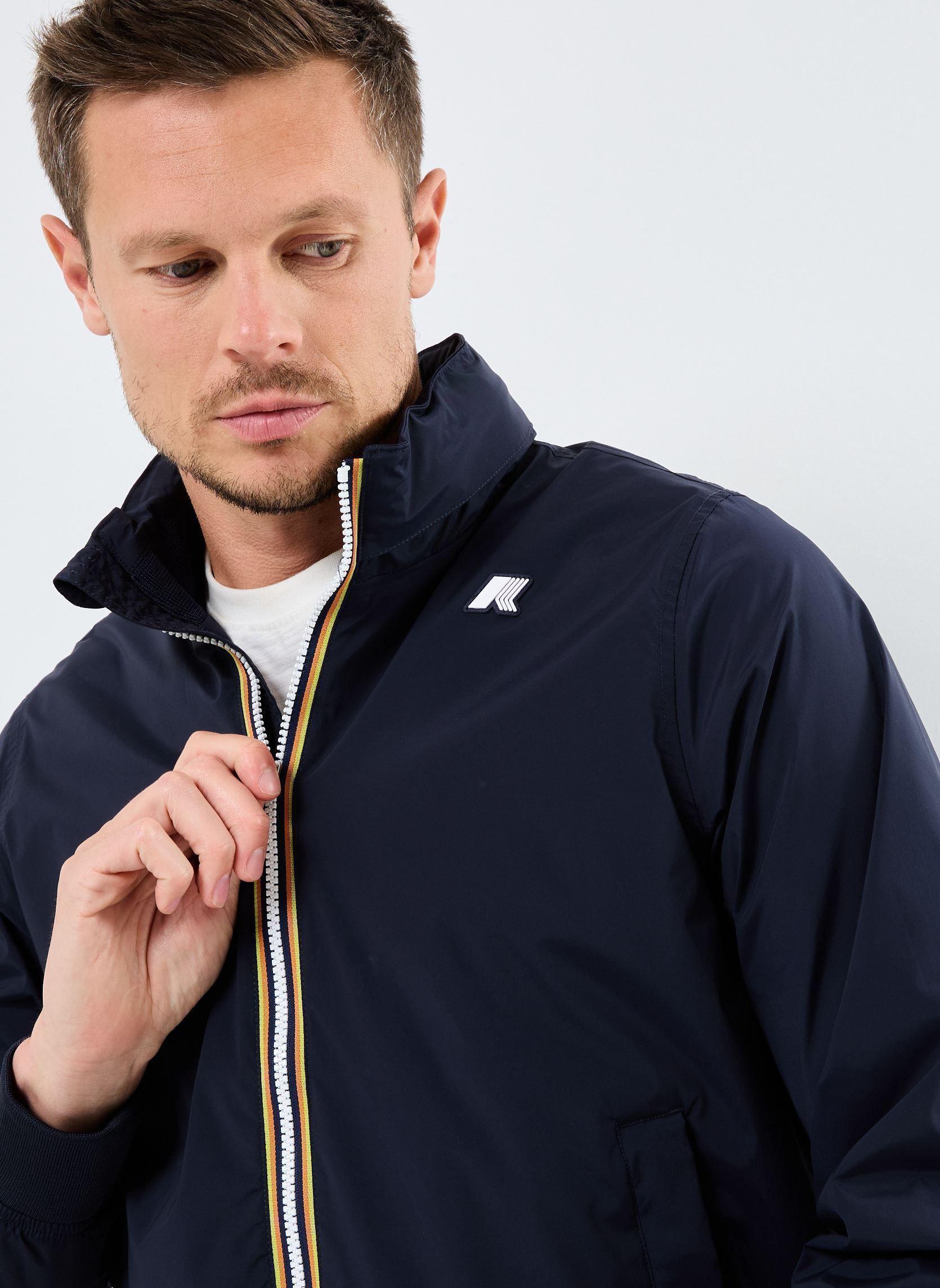 Vestes imperméables AMAURY STRETCH NYLON JERSEY1 homme bleu K-Way Vestes imperméables AMAURY STRETCH NYLON JERSEY1 homme bleu DEPHT BLUE