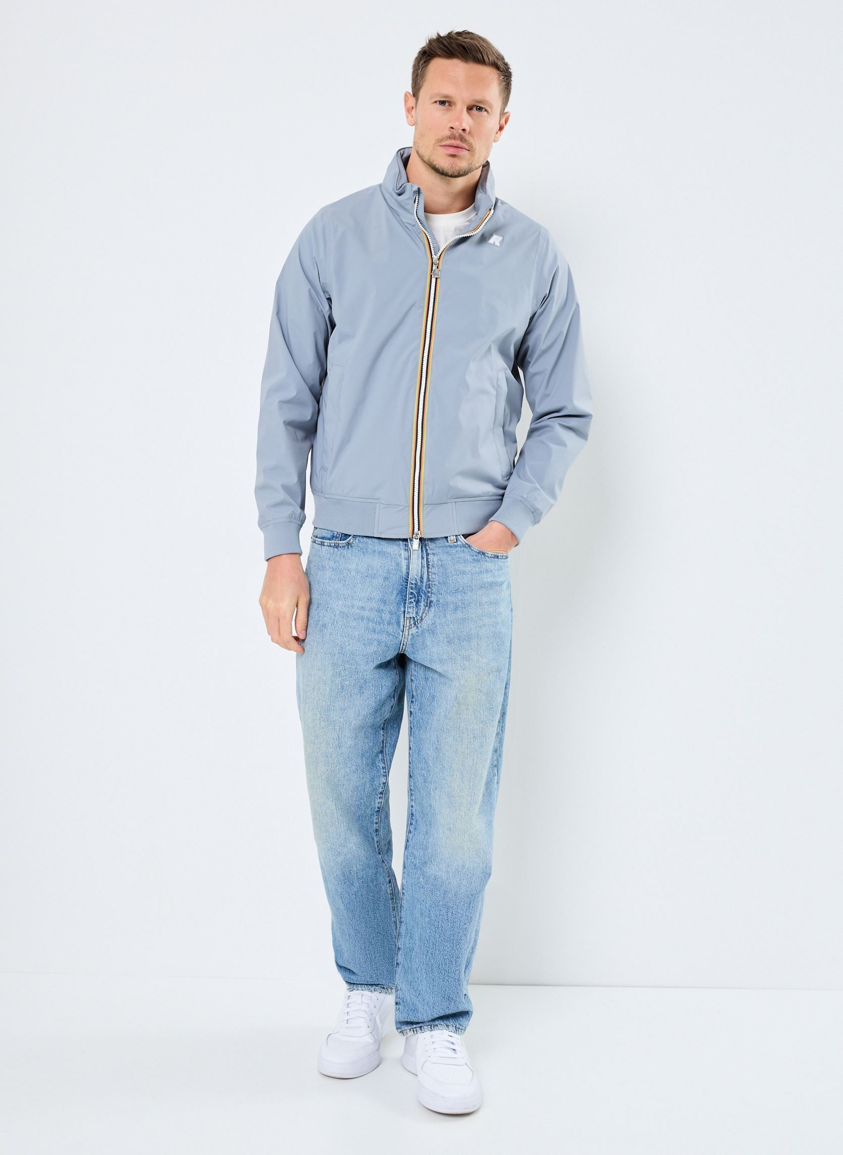 Wasserdichte Jacken AMAURY STRETCH NYLON JERSEY1 herren grau K-Way Wasserdichte Jacken AMAURY STRETCH NYLON JERSEY1 herren grau GREY MD