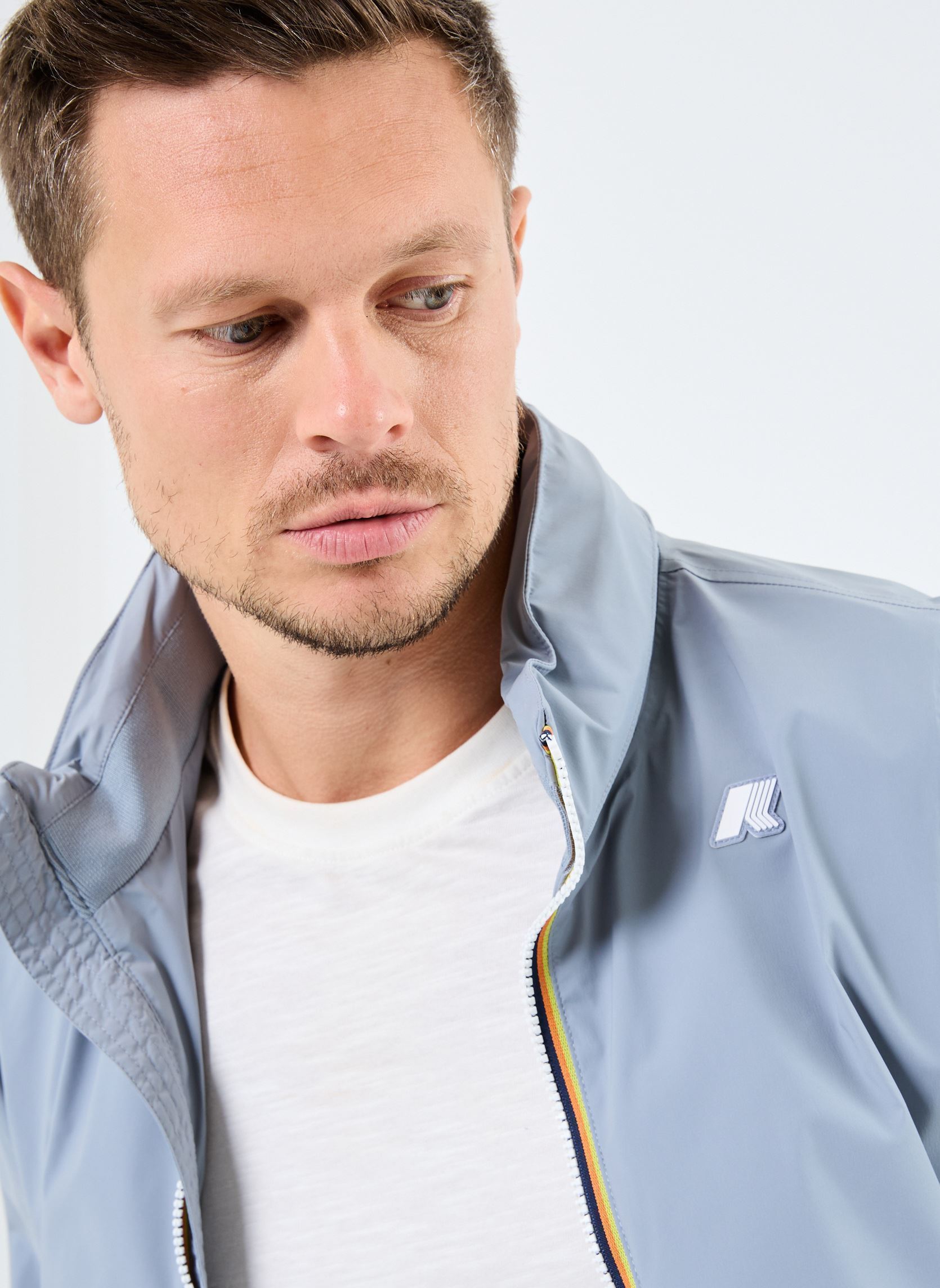 Wasserdichte Jacken AMAURY STRETCH NYLON JERSEY1 herren grau K-Way Wasserdichte Jacken AMAURY STRETCH NYLON JERSEY1 herren grau GREY MD