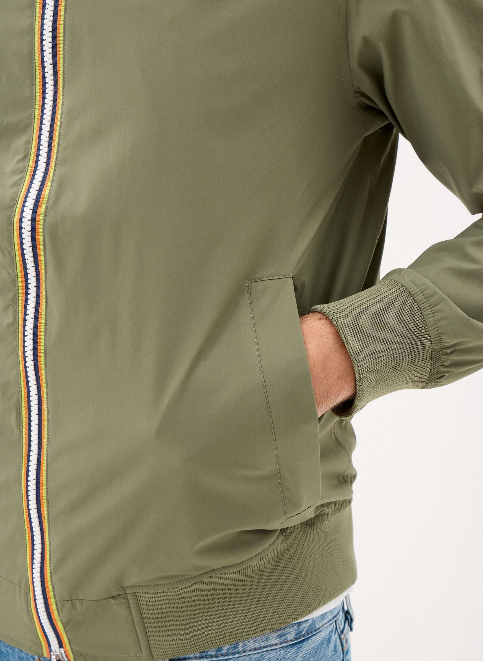 Vestes imperméables AMAURY STRETCH NYLON JERSEY1 homme vert K-Way Vestes imperméables AMAURY STRETCH NYLON JERSEY1 homme vert GREEN LICHEN