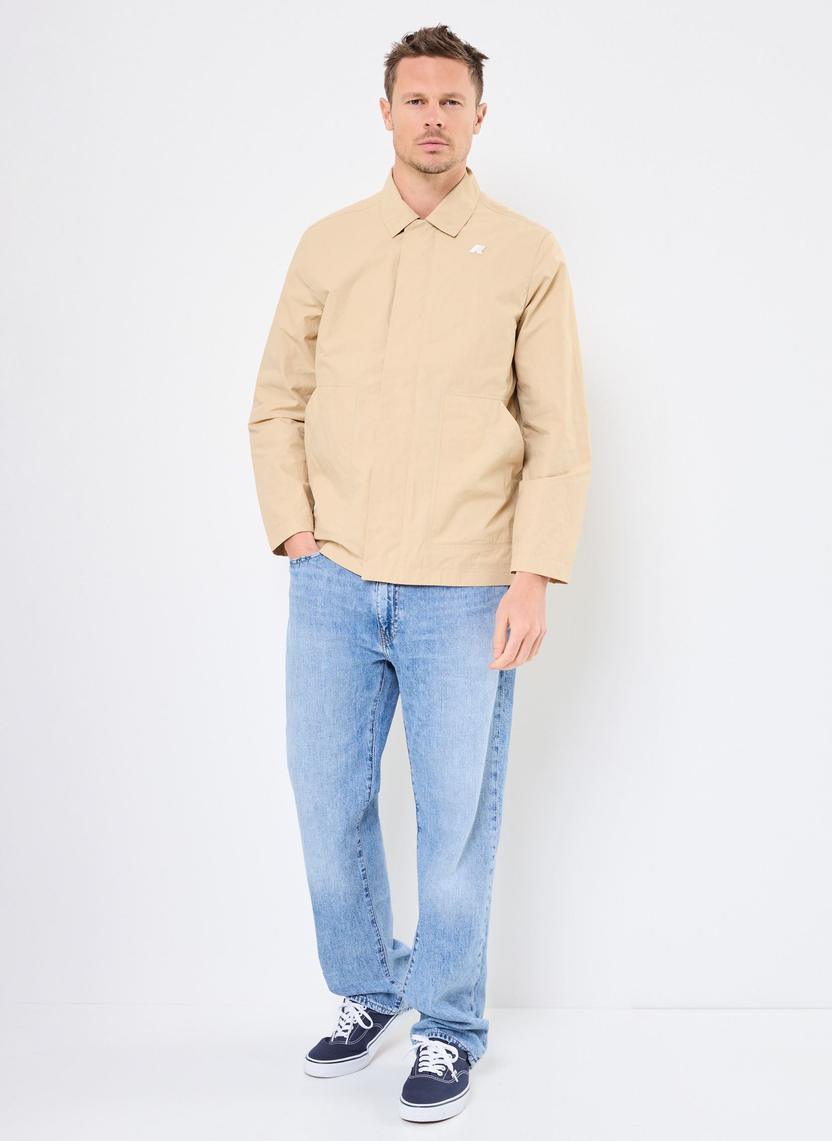 Wasserdichte Jacken BROEN COTTON NYLON herren beige K-Way Wasserdichte Jacken BROEN COTTON NYLON herren beige BEIGE ROPE