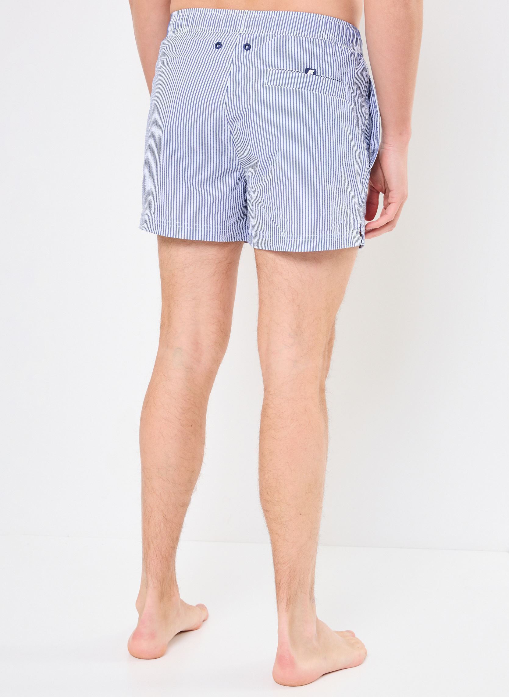 Badeshorts HAZEL MID STRIPES BEACH herren blau K-Way Badeshorts HAZEL MID STRIPES BEACH herren blau WHITE - BLUE DEEP COBALT