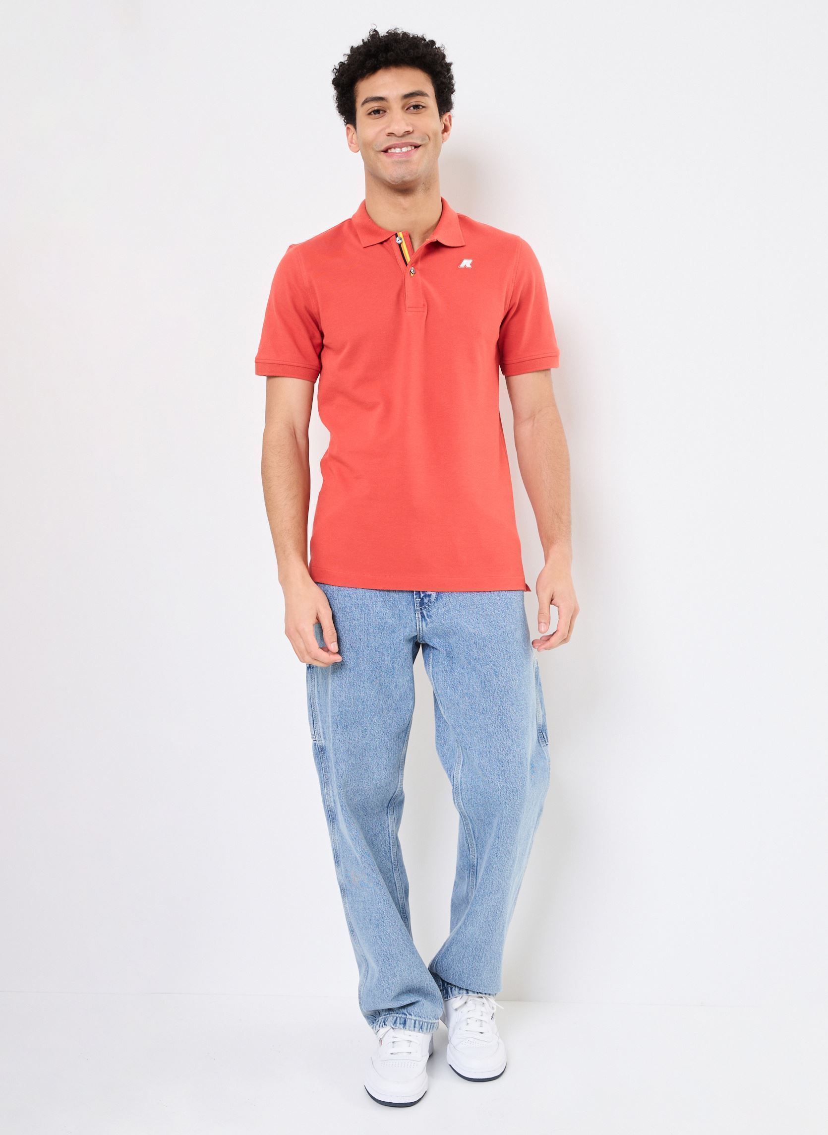 Polos manches courtes VINNIE PIQUE homme rouge K-Way Polos manches courtes VINNIE PIQUE homme rouge RED JASPER
