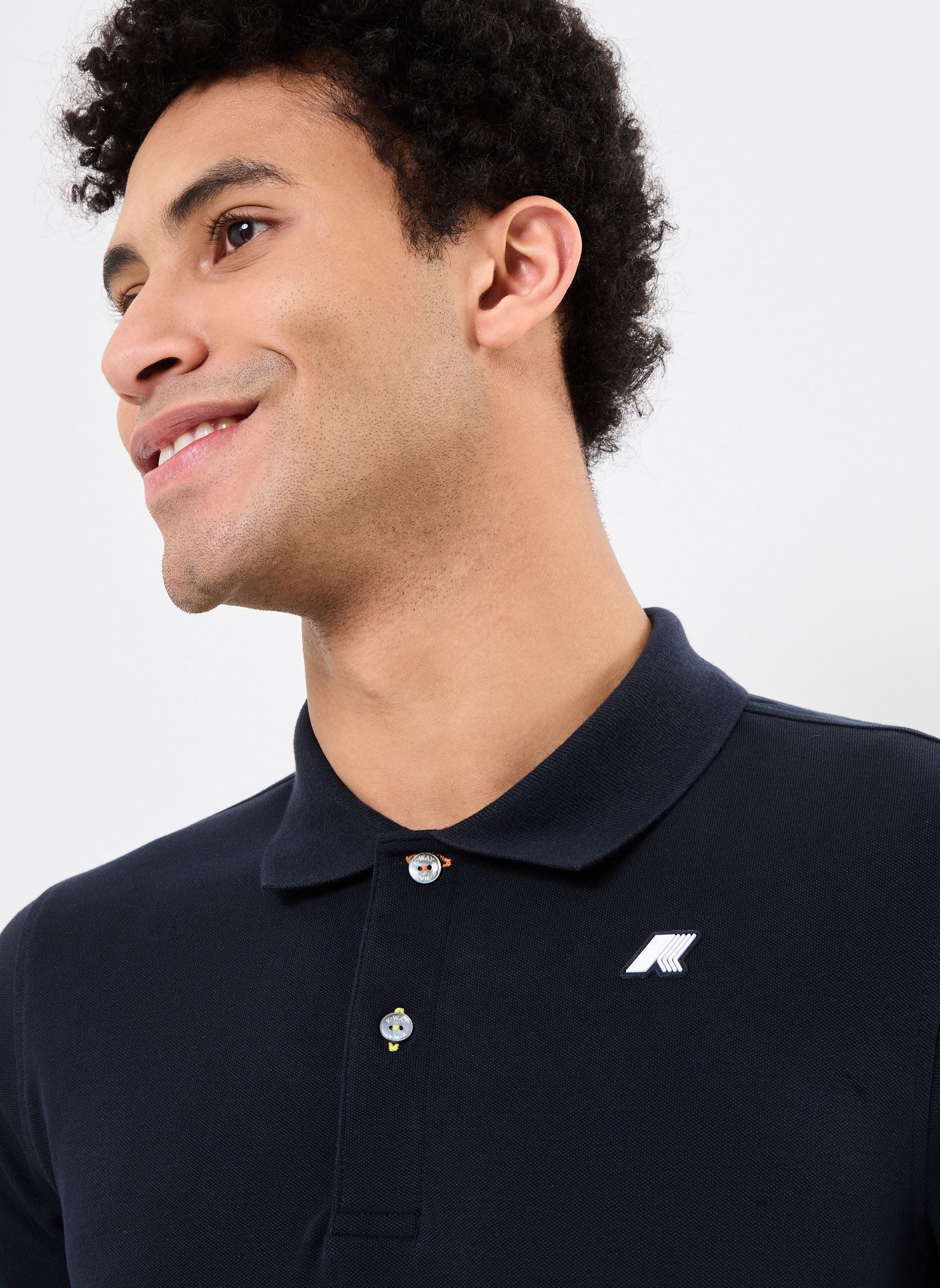 Polos manches courtes VINNIE PIQUE homme bleu K-Way Polos manches courtes VINNIE PIQUE homme bleu DEPHT BLUE