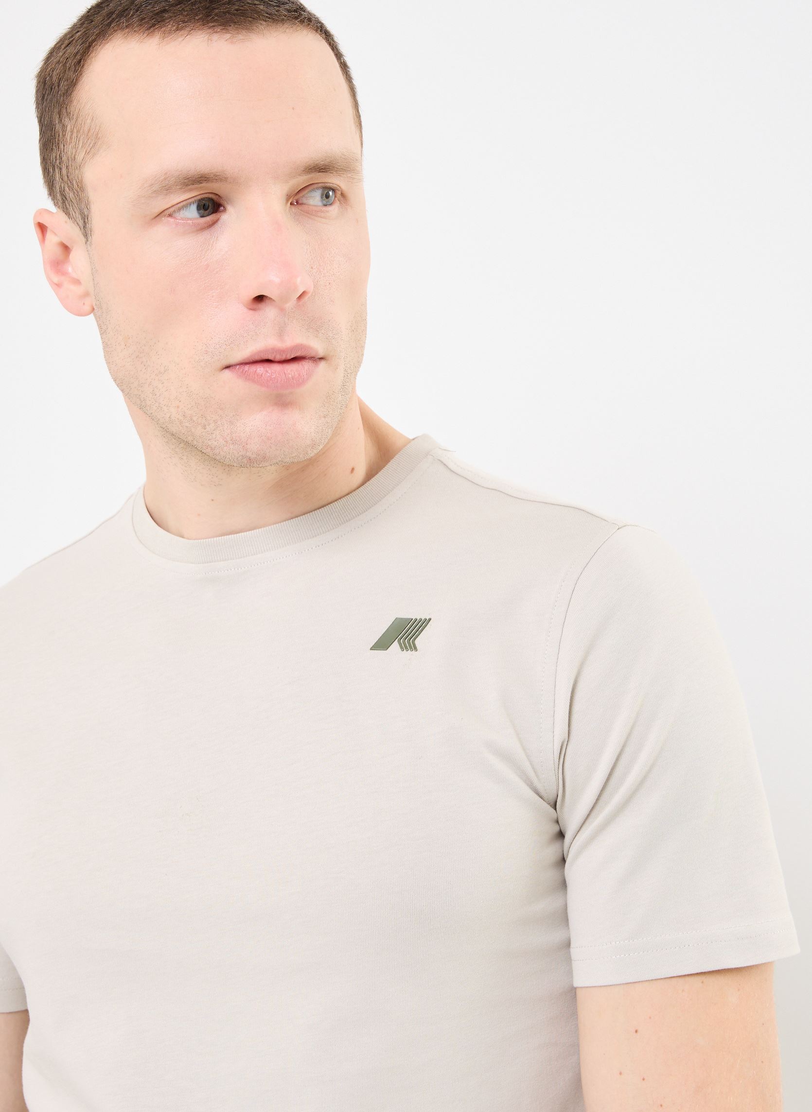 Kurzarm-T-Shirts ODOM ASCII CODE JERSEY herren beige K-Way Kurzarm-T-Shirts ODOM ASCII CODE JERSEY herren beige BEIGE LT