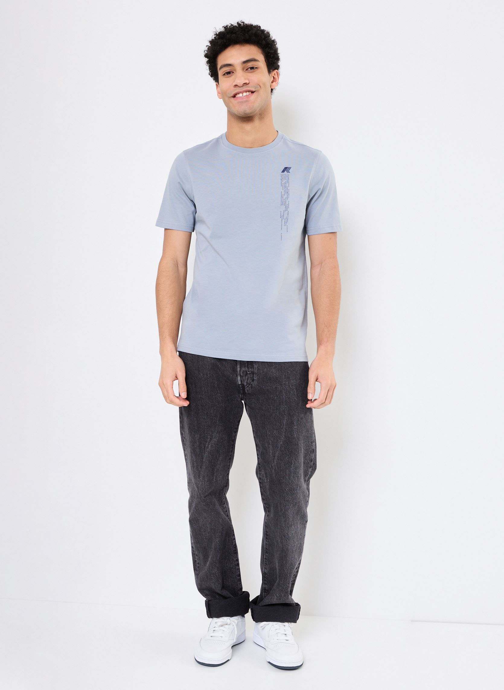 Tee-shirts manches courtes ODOM DIGITAL RAIN JERSEY homme gris K-Way Tee-shirts manches courtes ODOM DIGITAL RAIN JERSEY homme gris GREY MD