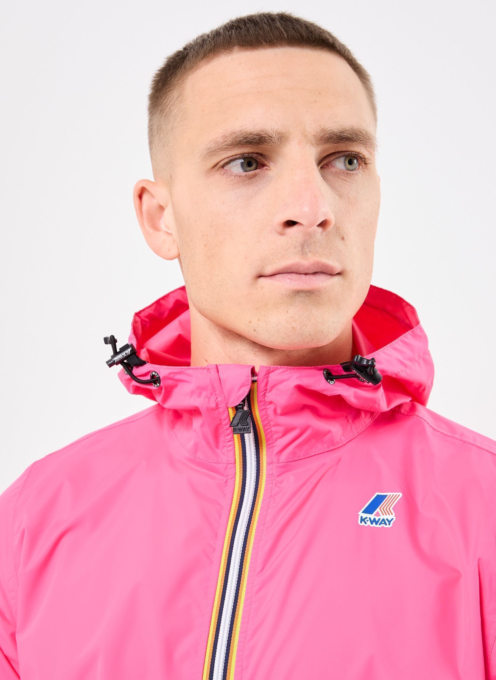 Wasserdichte Jacken LE VRAI 4.0 CLAUDE - Unisexe M herren rosa K-Way Wasserdichte Jacken LE VRAI 4.0 CLAUDE - Unisexe M herren rosa PINK INTENSE