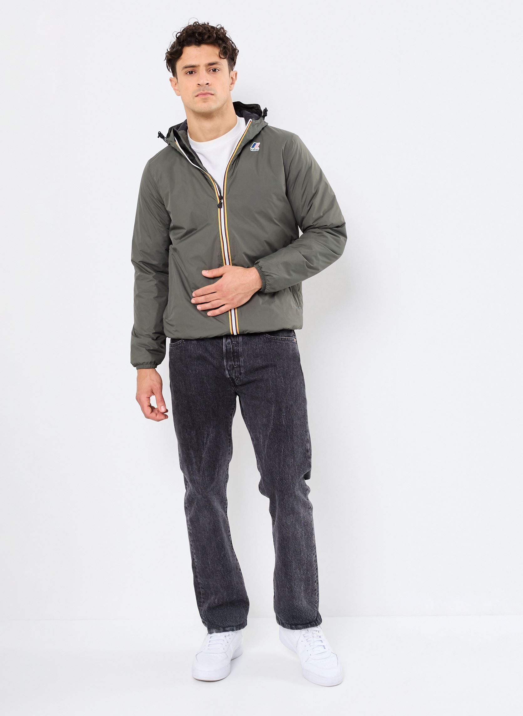 Wasserdichte Jacken LE VRAI 4.0 CLAUDE WARM - Unisexe M herren grün K-Way Wasserdichte Jacken LE VRAI 4.0 CLAUDE WARM - Unisexe M herren grün GREEN BLACKISH