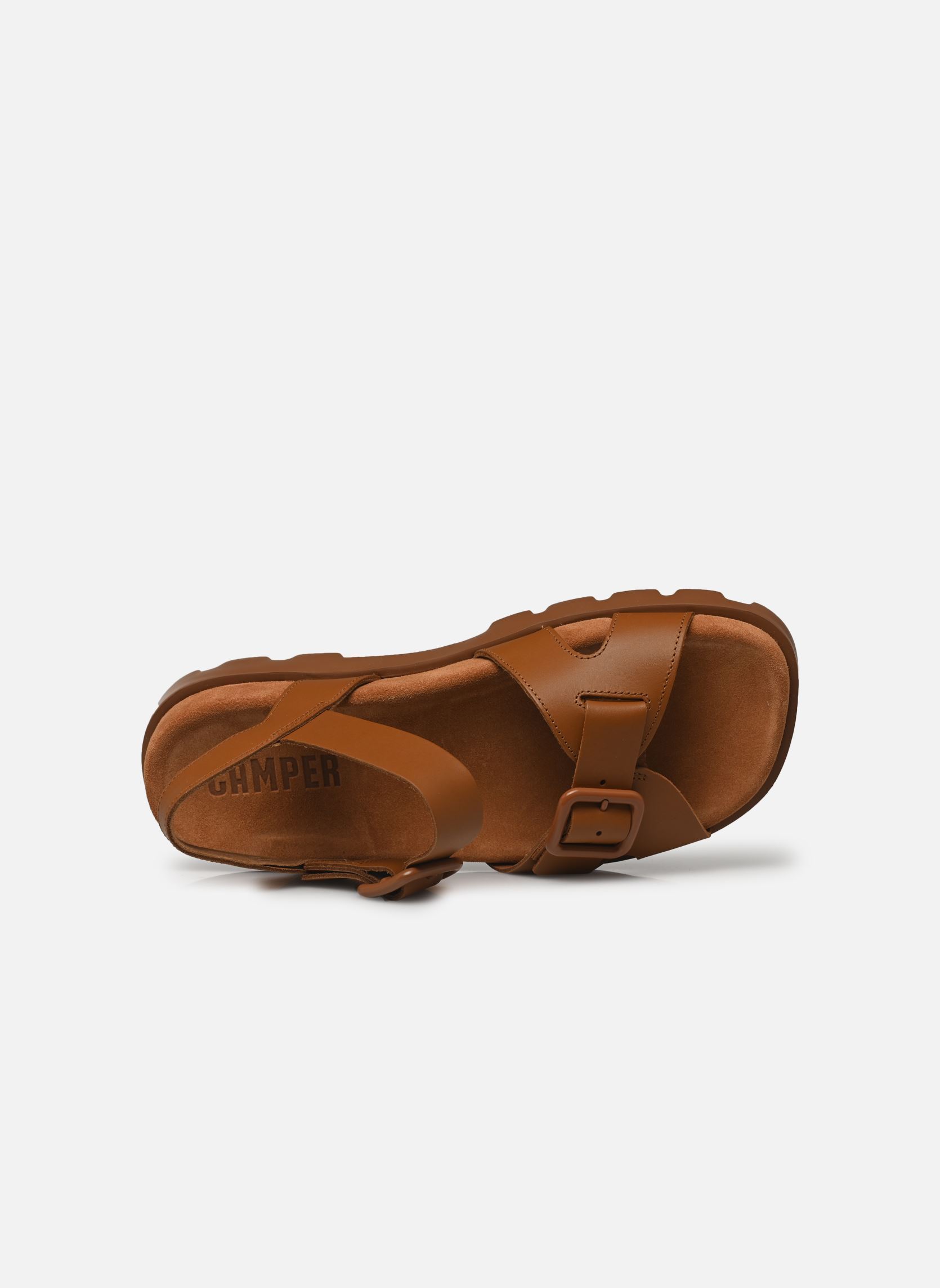 Sandalen met sleehak en plateau Brutus K201768 dames bruin Camper Sandalen met sleehak en plateau Brutus K201768 dames bruin MEDIUM BROWN