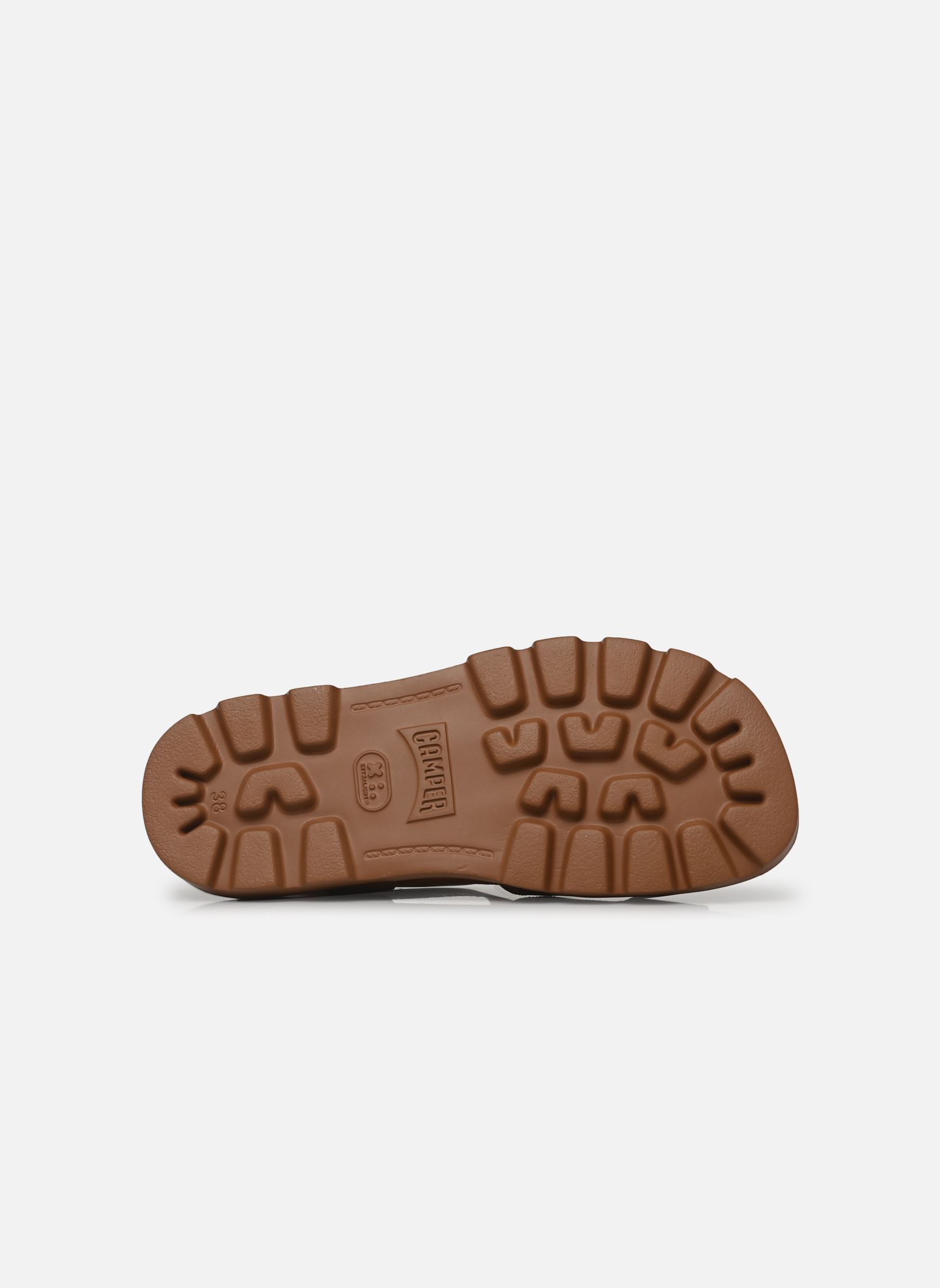 Sandalen met sleehak en plateau Brutus K201768 dames bruin Camper Sandalen met sleehak en plateau Brutus K201768 dames bruin MEDIUM BROWN