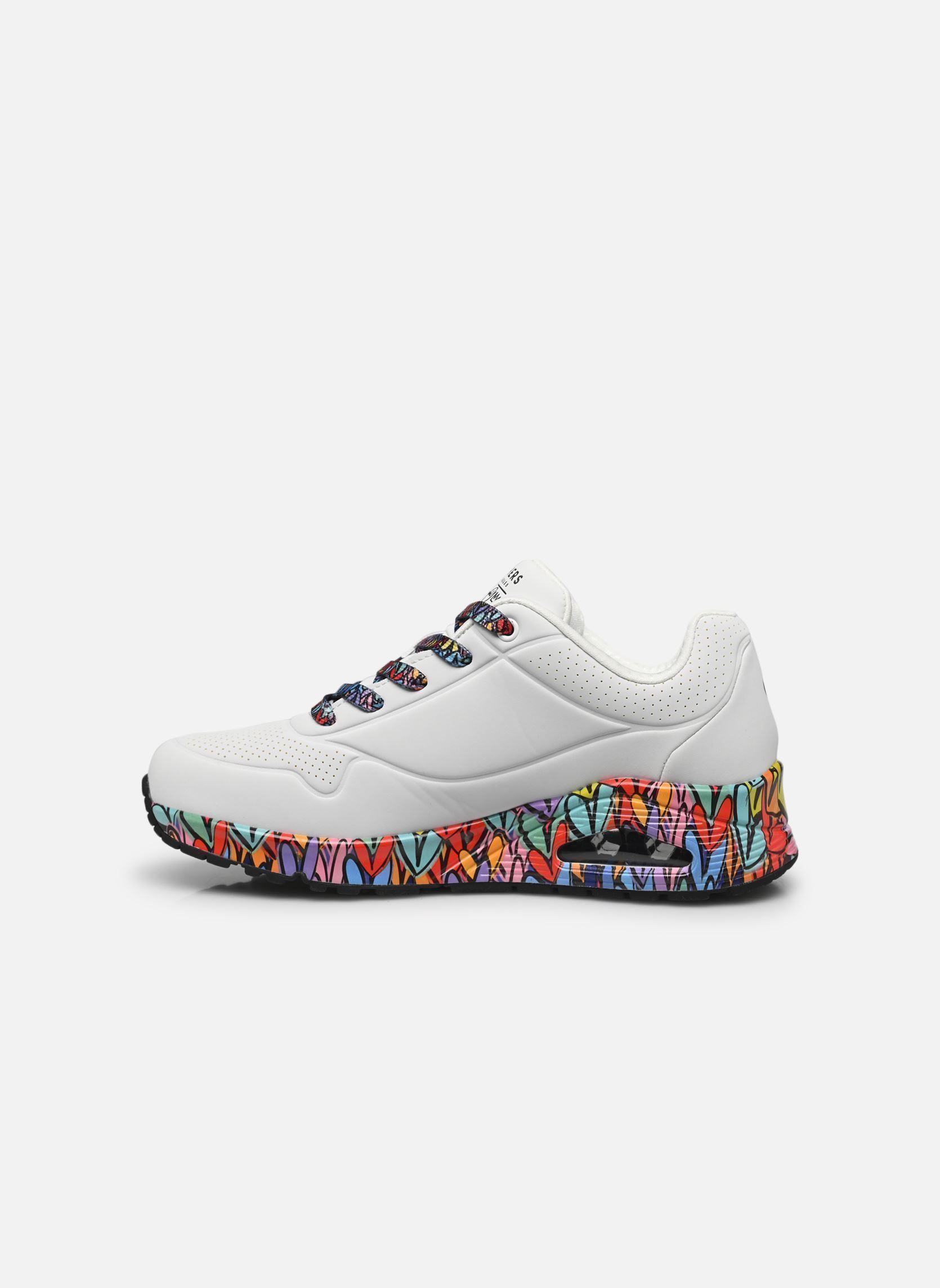 Baskets Uno - Ravaged Love Goldcrown femme blanc Skechers Baskets Uno - Ravaged Love Goldcrown femme blanc WMLT