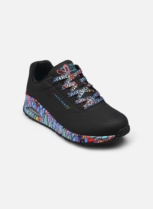 Skechers Sneaker Uno - Ravaged Love Goldcrown damen schwarz