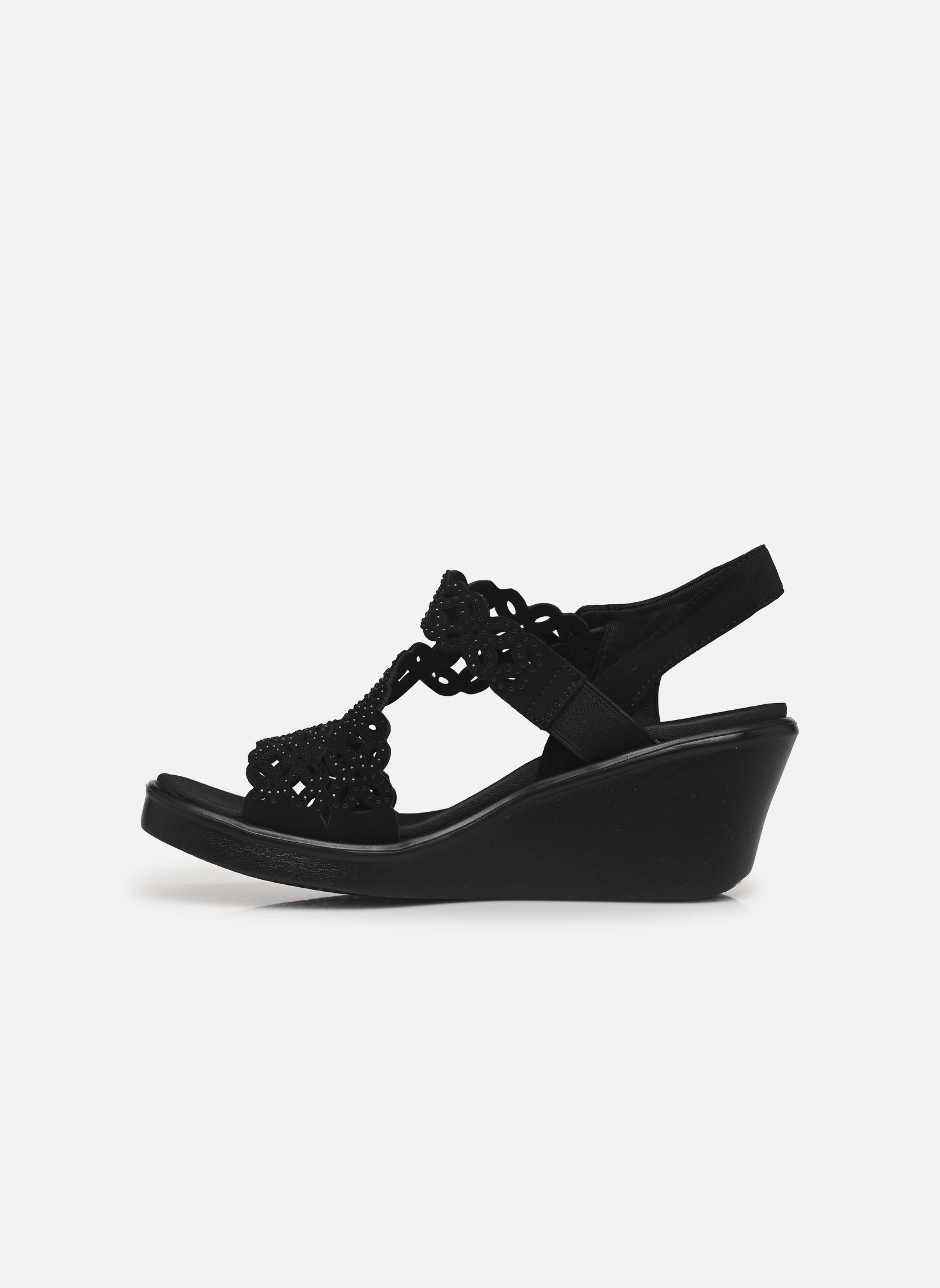 Sandales compensées et plateformes Rumble On - Sassier femme noir Skechers Sandales compensées et plateformes Rumble On - Sassier femme noir BBK