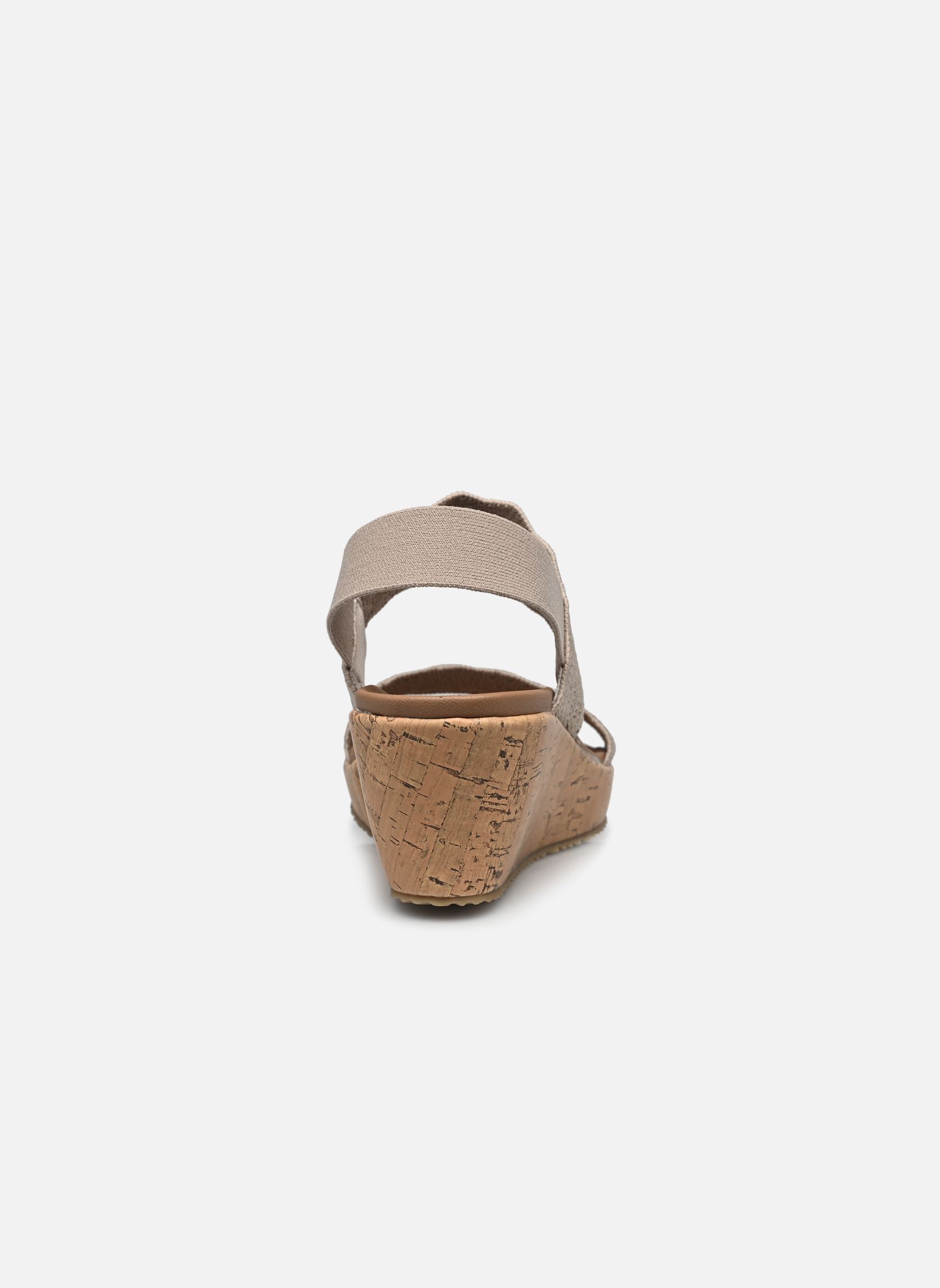 Sandalen met sleehak en plateau Beverlee - Timeless Touch dames beige Skechers Sandalen met sleehak en plateau Beverlee - Timeless Touch dames beige TPE