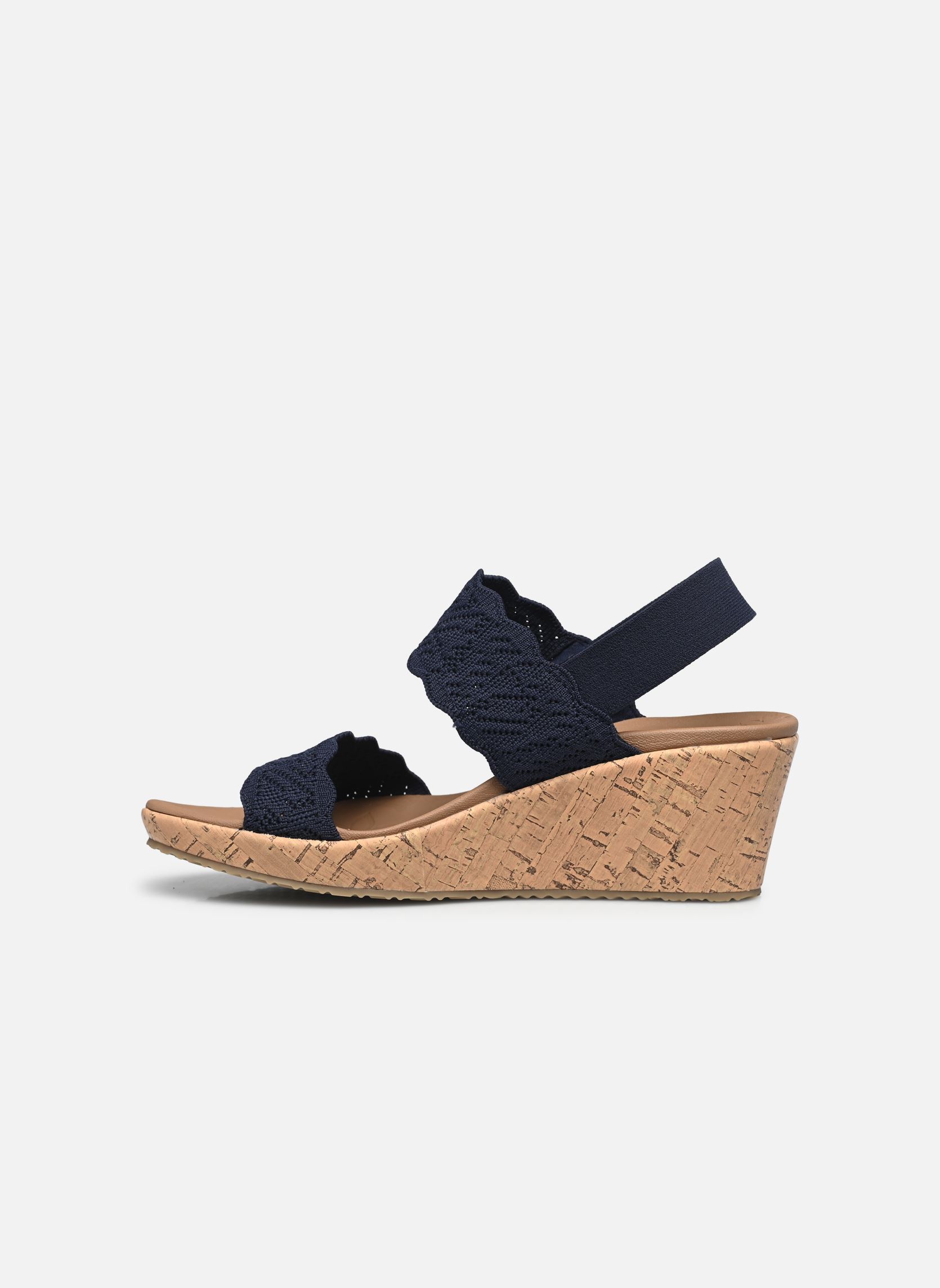Sandalias y plataformas de cuña Beverlee - Timeless Touch mujer azul Skechers Sandalias y plataformas de cuña Beverlee - Timeless Touch mujer azul NVY