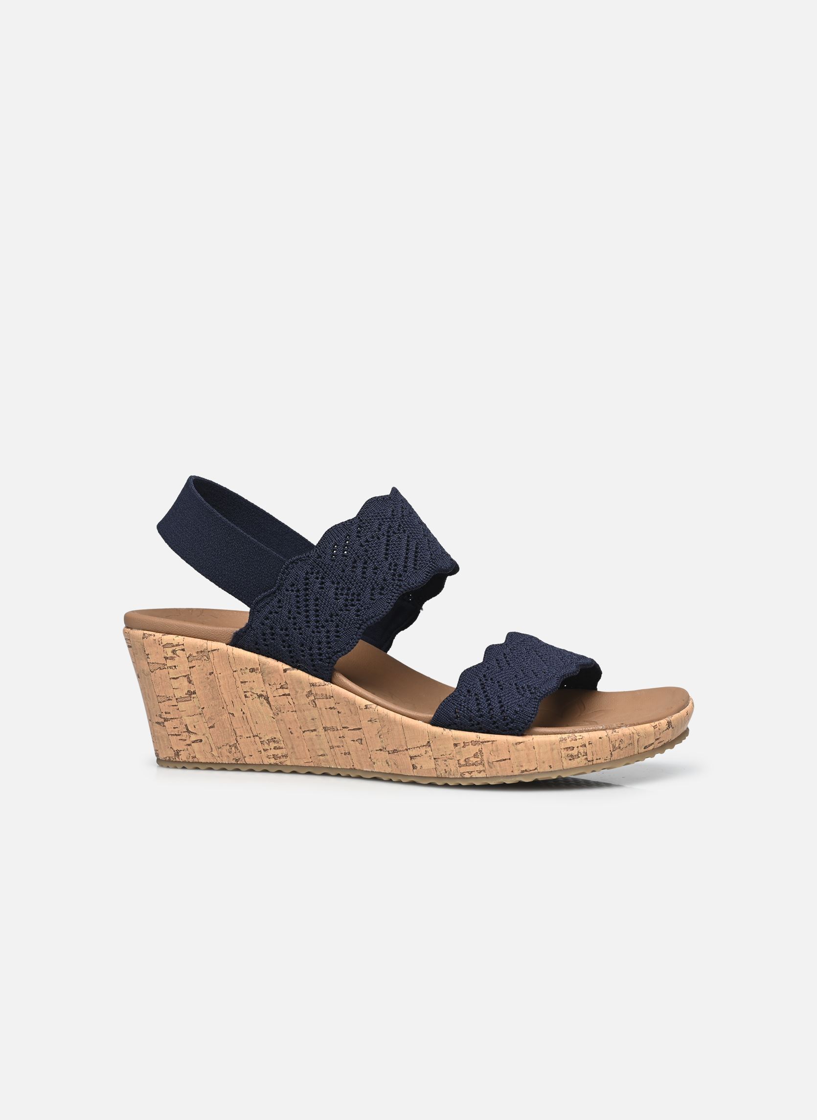 Sandalias y plataformas de cuña Beverlee - Timeless Touch mujer azul Skechers Sandalias y plataformas de cuña Beverlee - Timeless Touch mujer azul NVY
