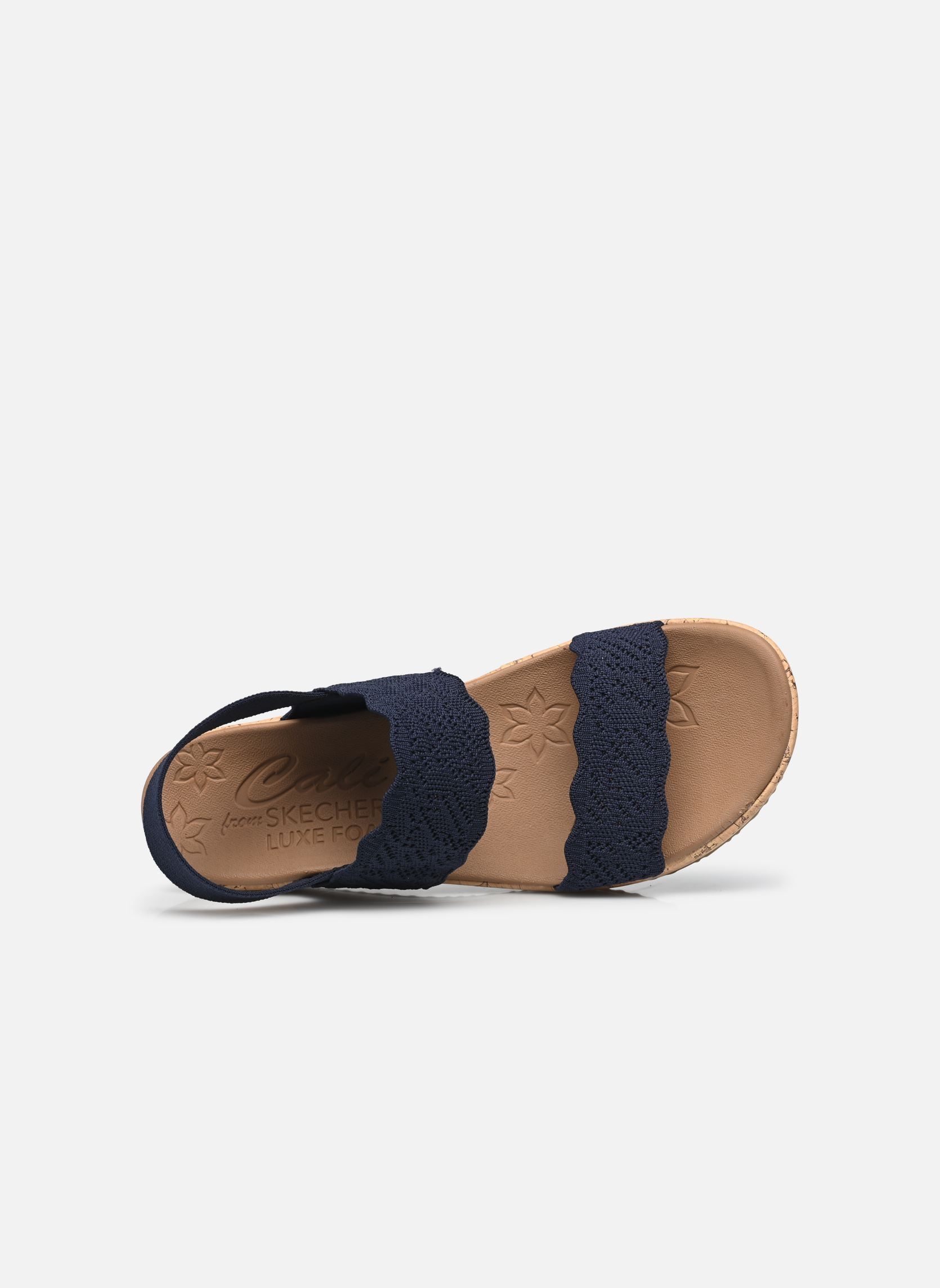 Sandalias y plataformas de cuña Beverlee - Timeless Touch mujer azul Skechers Sandalias y plataformas de cuña Beverlee - Timeless Touch mujer azul NVY