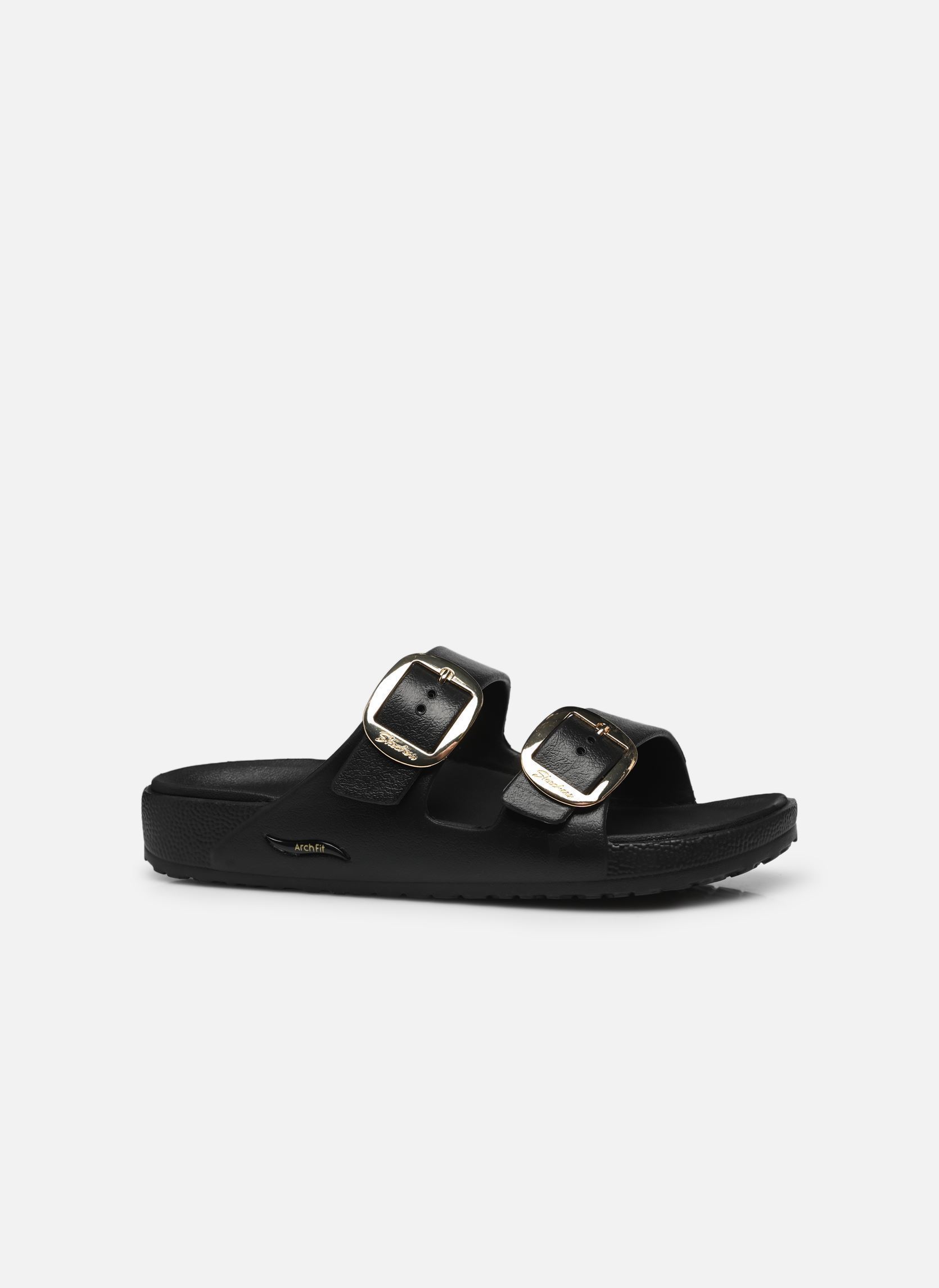 Mules Arch Fit Cali Breeze - Gold Star femme noir Skechers Mules Arch Fit Cali Breeze - Gold Star femme noir BLK